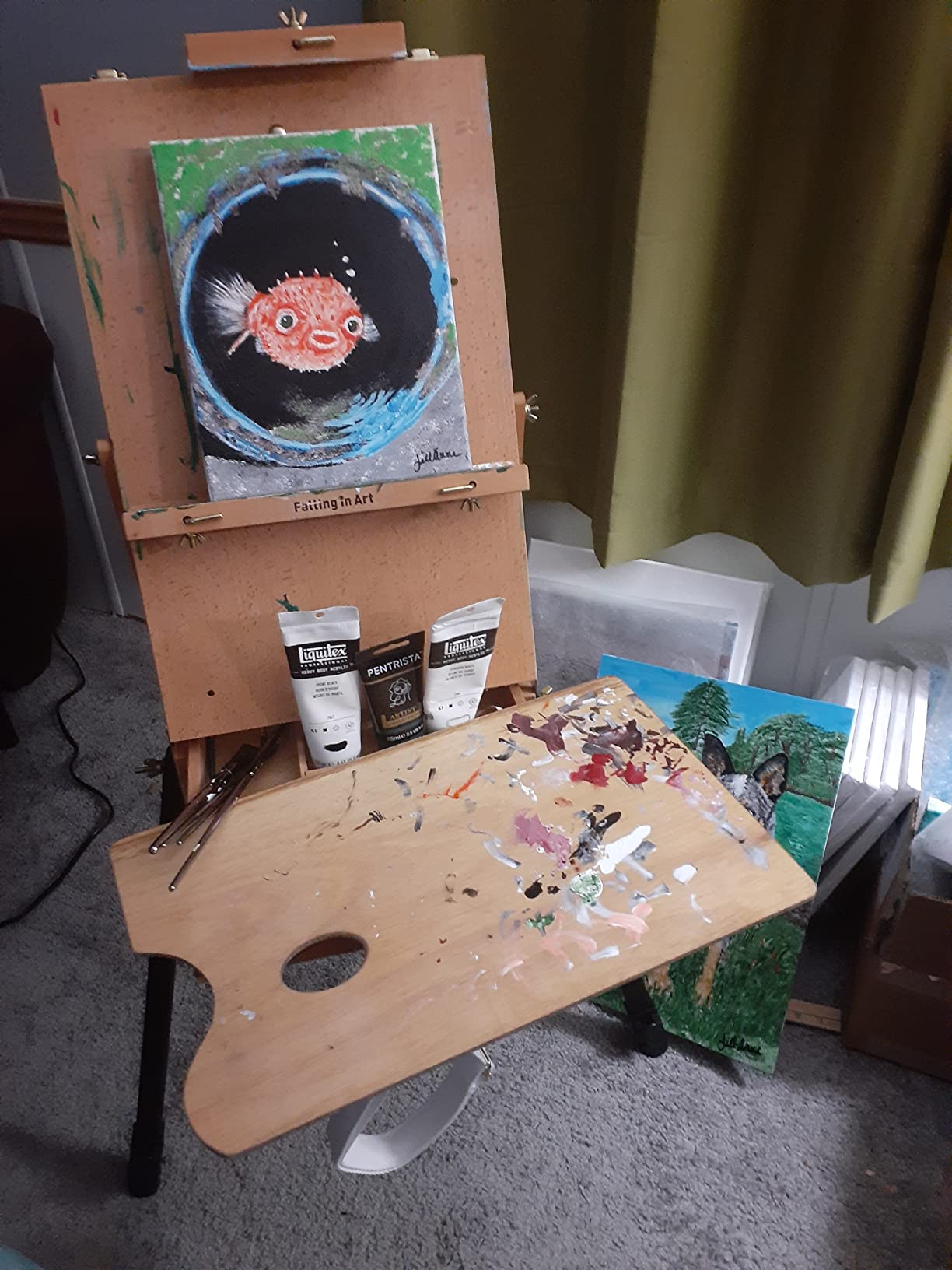 Falling in Art Light Weight French Style Field and Sketchbox Easel customer photo 2