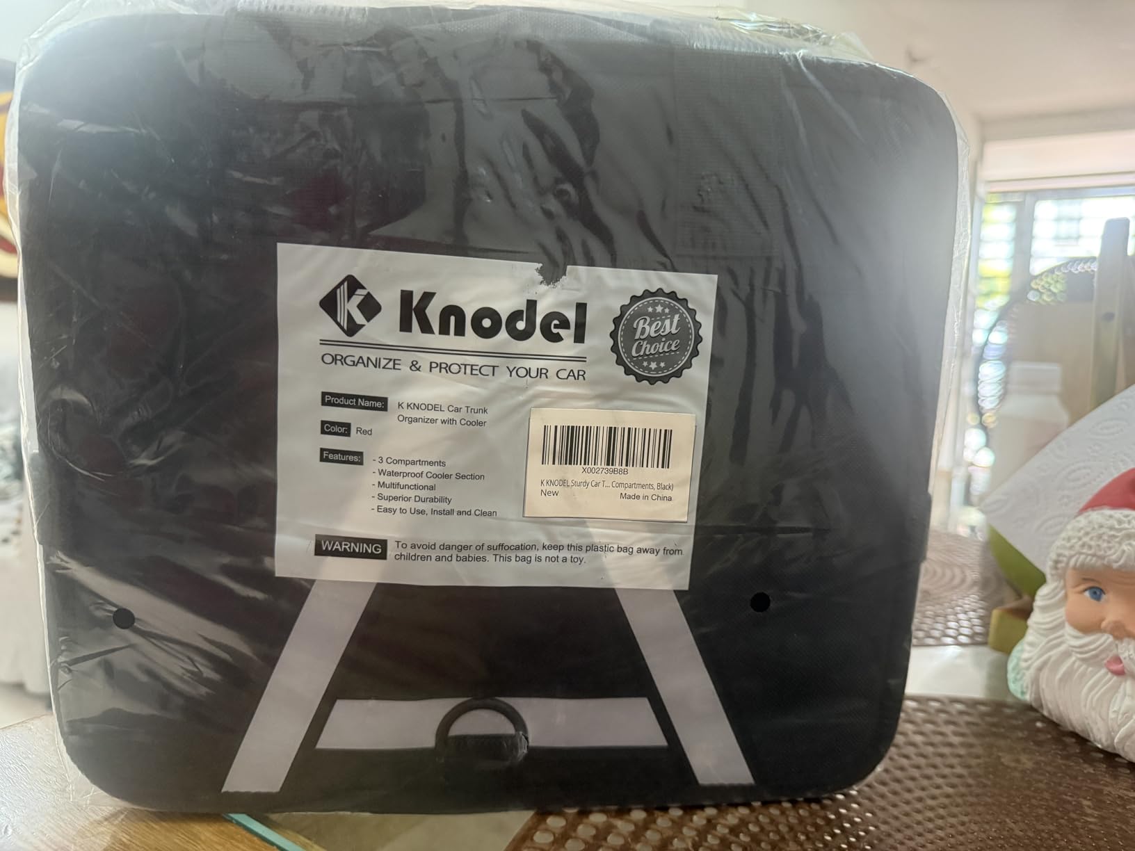 K KNODEL Trunk Organizer Storage with Cooler for Car and SUV (Large, Black) customer photo 2
