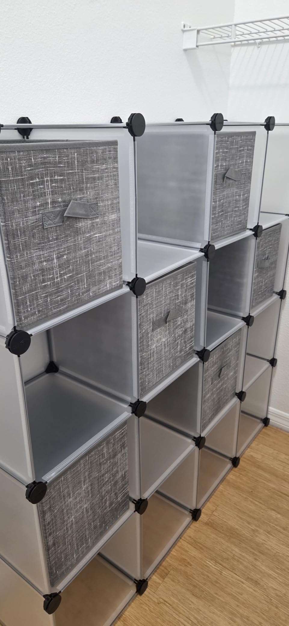 SONGMICS Storage Cubes, Set of 6, 11-Inch Foldable Closet Organizers customer photo 1