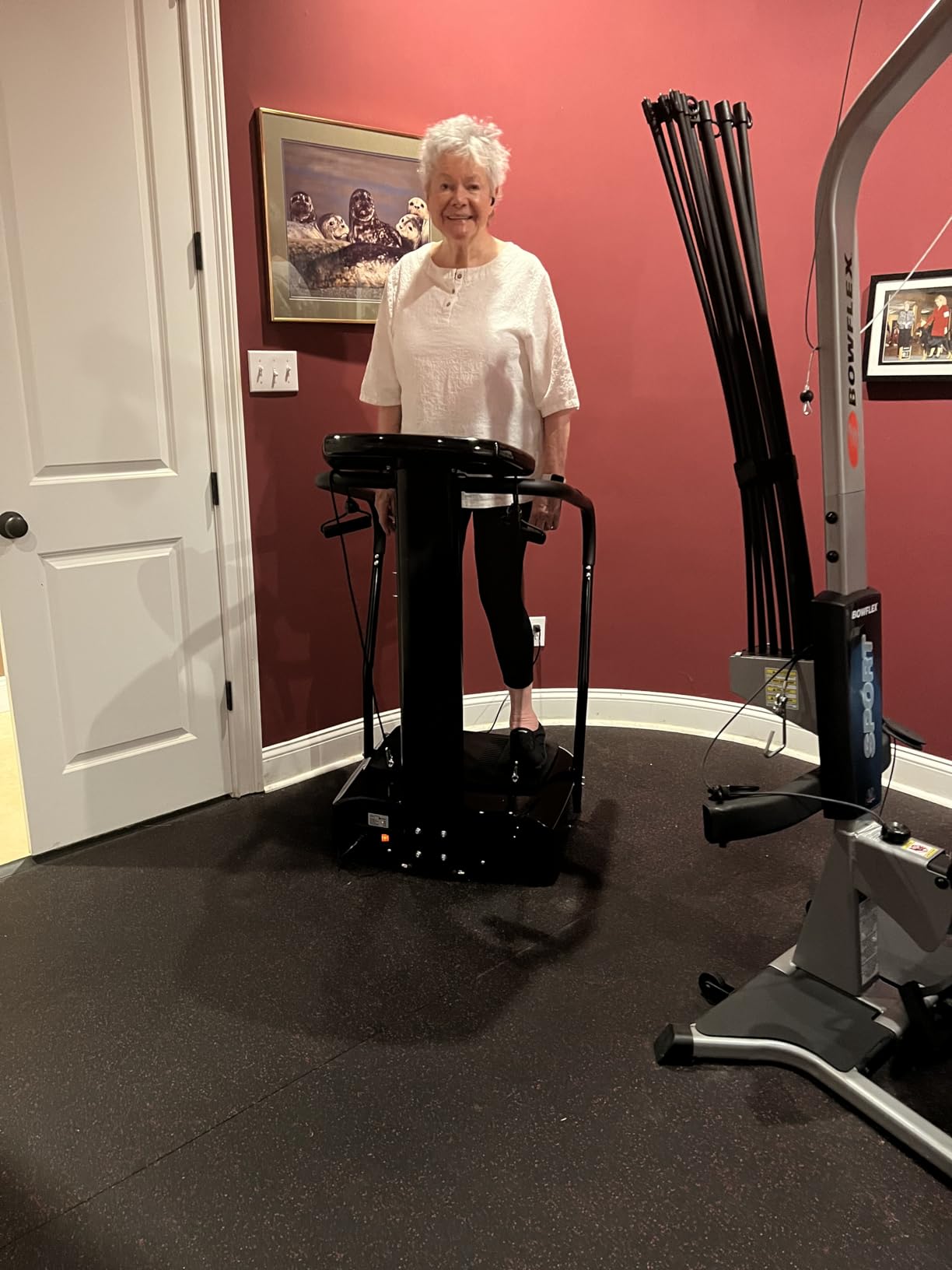 Lifepro Rhythm Vibration Plate Exercise Machine with 99 Speed Levels | Heart Rate Monitor, Resistance Bands, Cup Holder, Phone Holder — Vibration Plate for Lymphatic Drainage & Full Body Workout customer photo 1