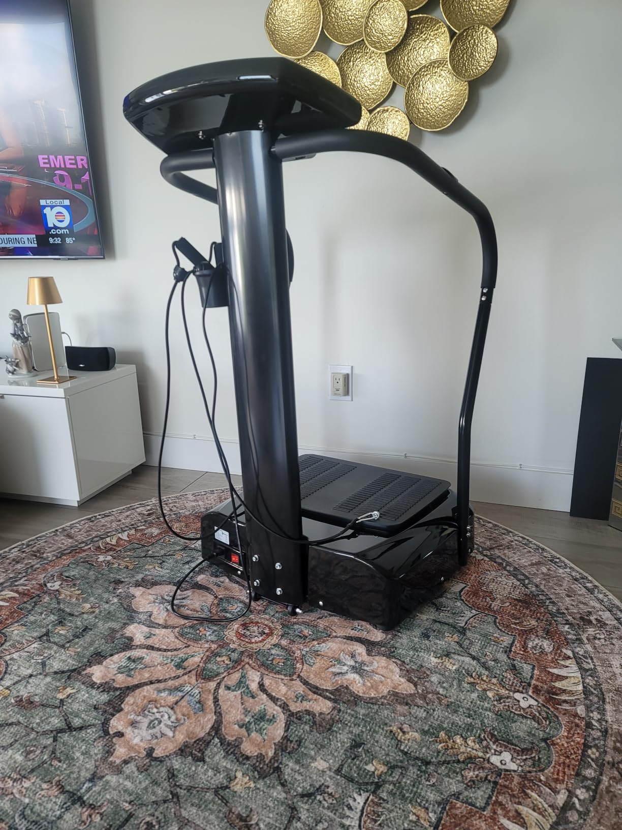 Lifepro Rhythm Vibration Plate Exercise Machine with 99 Speed Levels | Heart Rate Monitor, Resistance Bands, Cup Holder, Phone Holder — Vibration Plate for Lymphatic Drainage & Full Body Workout customer photo 2