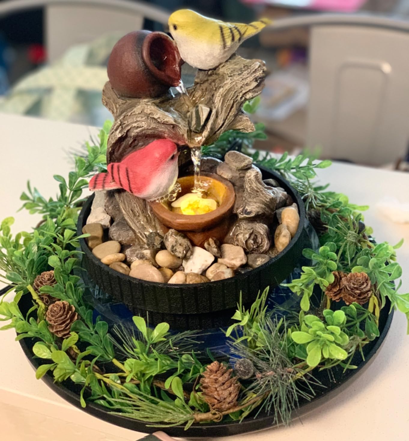 Ferrisland Resin LED Indoor Water Fountains customer photo 1
