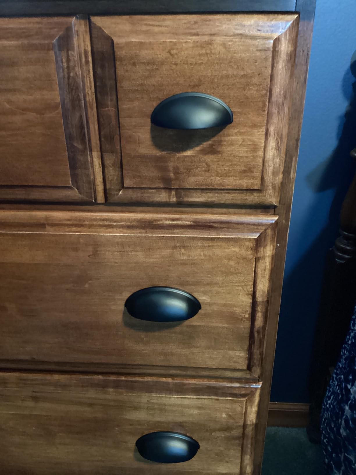 Ravinte Matte Black Drawer Pulls Cabinet Cup Pulls 3 Inch 10 Pack customer photo 1