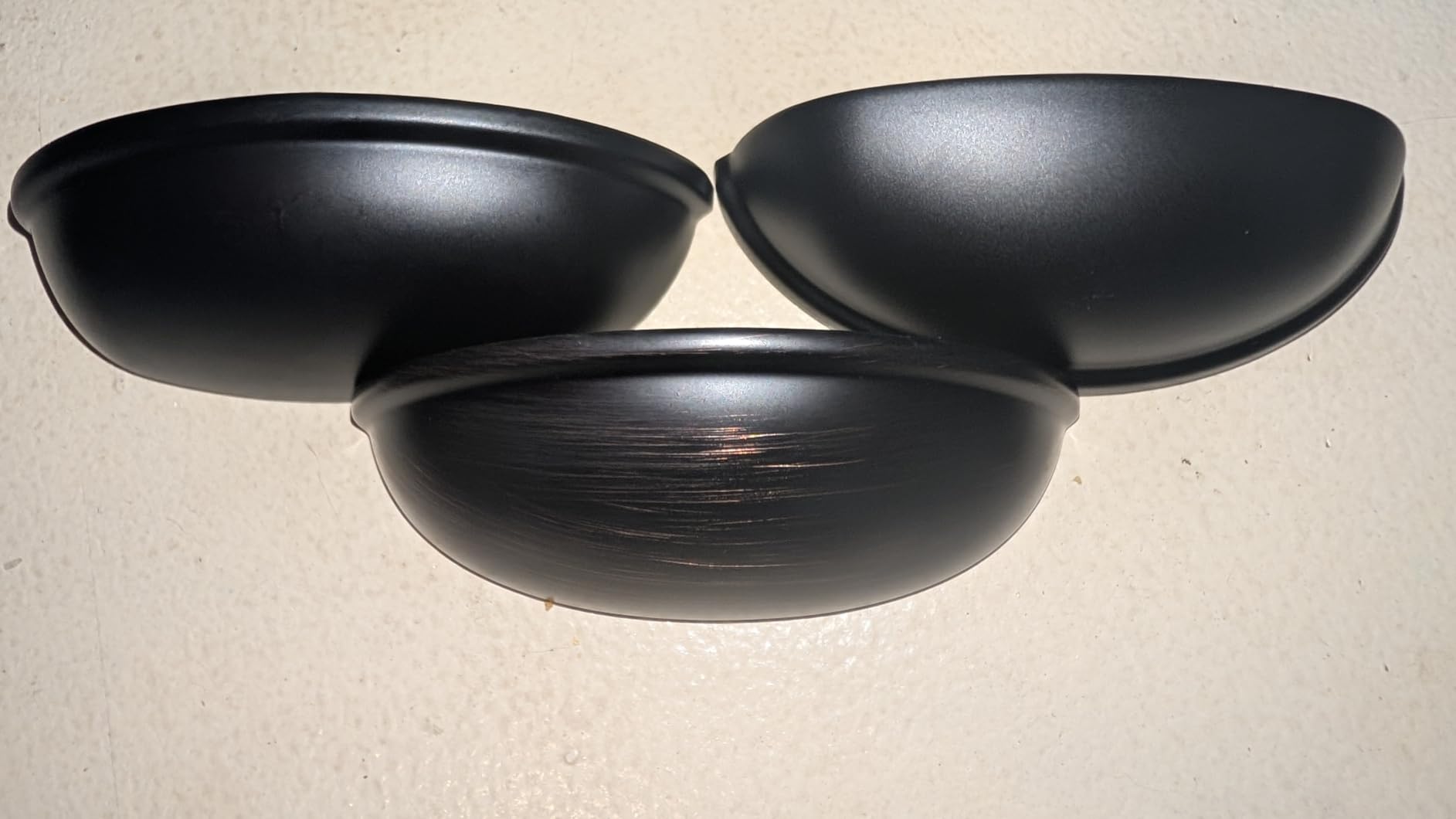 Ravinte Matte Black Drawer Pulls Cabinet Cup Pulls 3 Inch 10 Pack customer photo 2