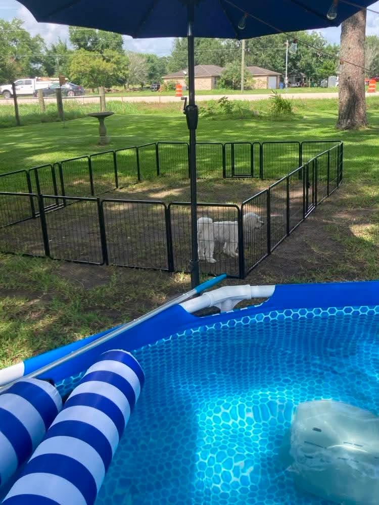 Yaheetech Dog Playpen Outdoor 40in 16-Panel Metal Fence for Yard RV Camping customer photo 2