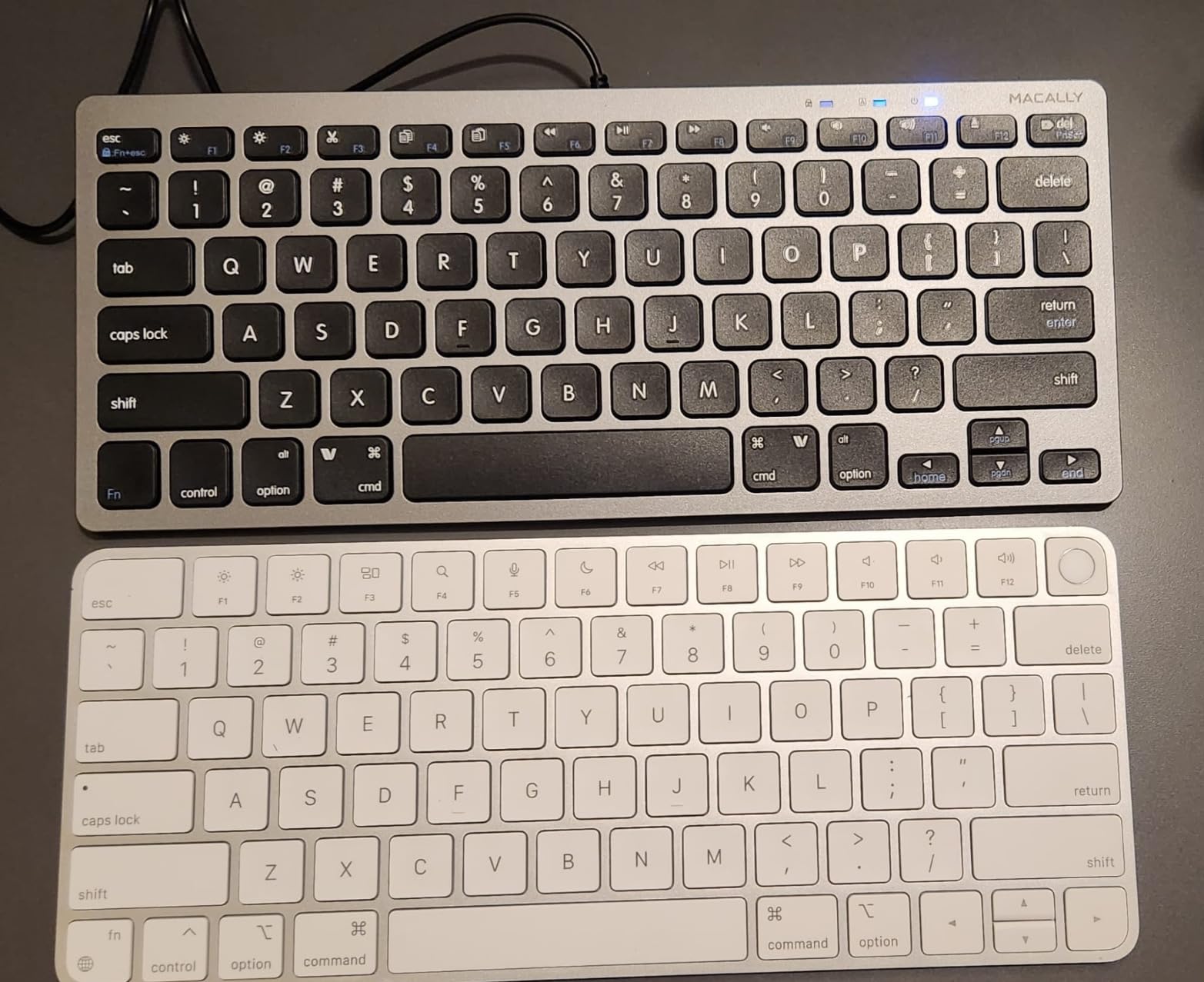 Macally Small USB Wired Keyboard for Mac and Windows - 78 Scissor Keys, 13 Shortcut Compatible Apple Keyboard - Mini Compact USB Computer Keyboard That Saves Space and Looks Great - Space Grey customer photo 1