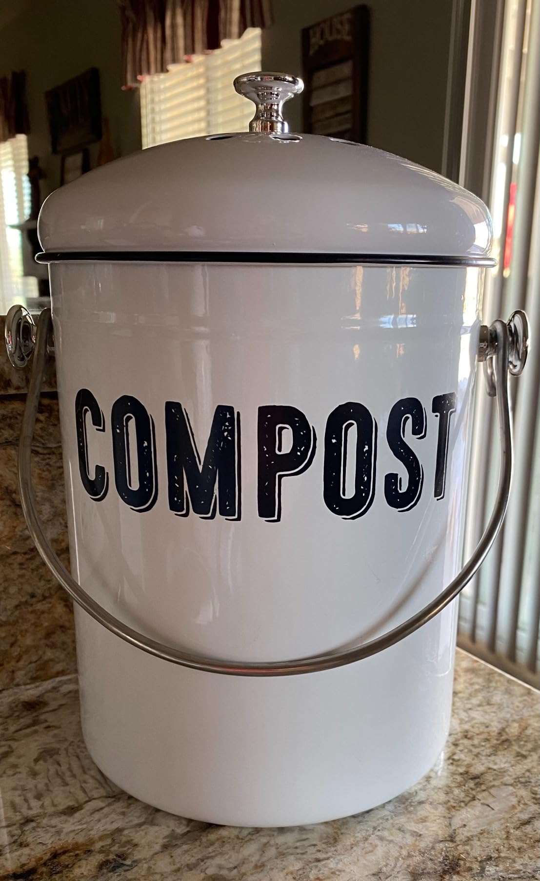 Granrosi Compost Bin Kitchen Counter, 1.3 Gallon, 3 Charcoal Filters customer photo 1