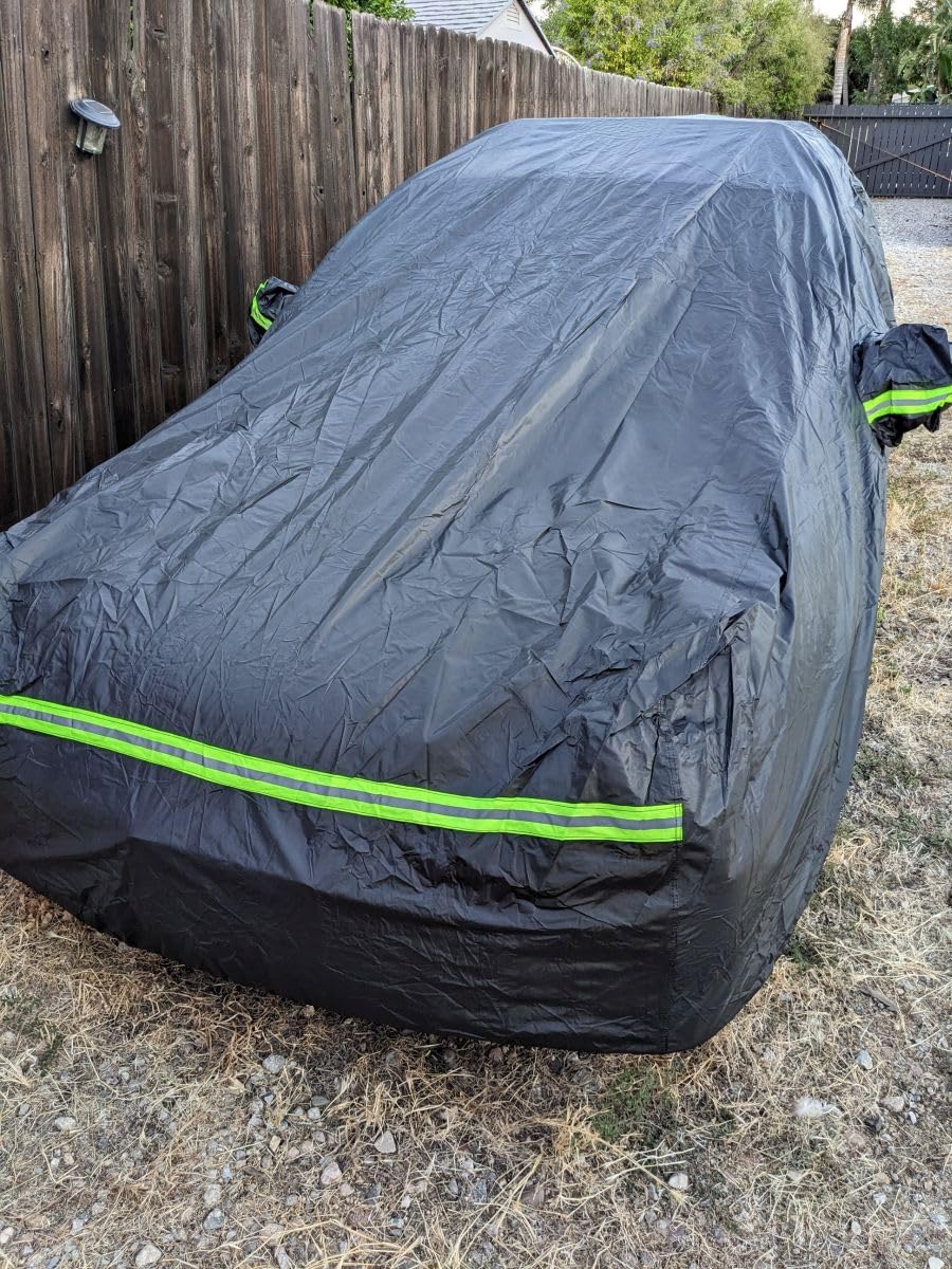 Favoto Car Cover Waterproof All Weather Windproof for SUV 188-198 Inches customer photo 2
