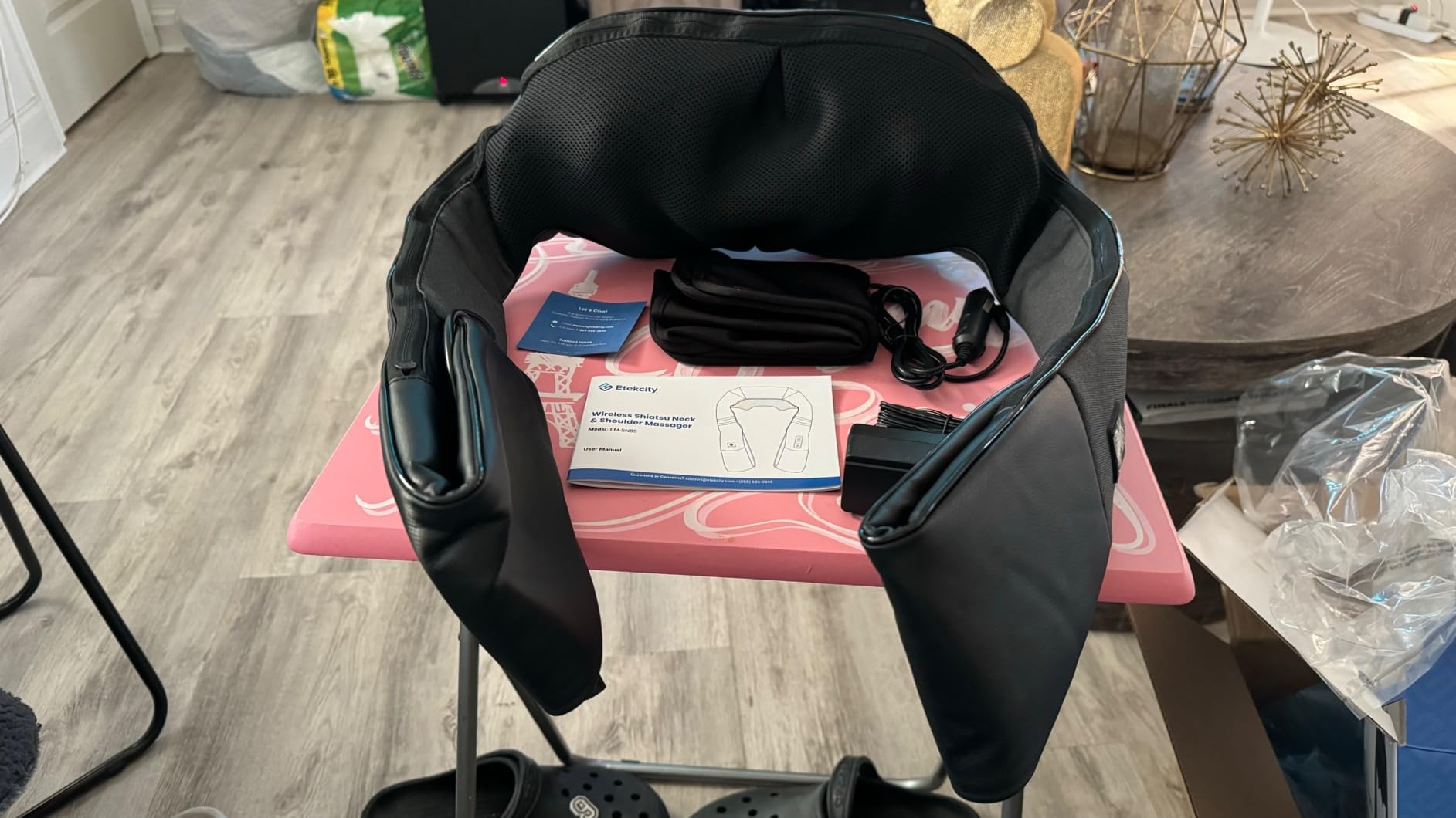 Etekcity FSA Eligible Cordless Neck Massager for Pain Relief Deep Tissue customer photo 1