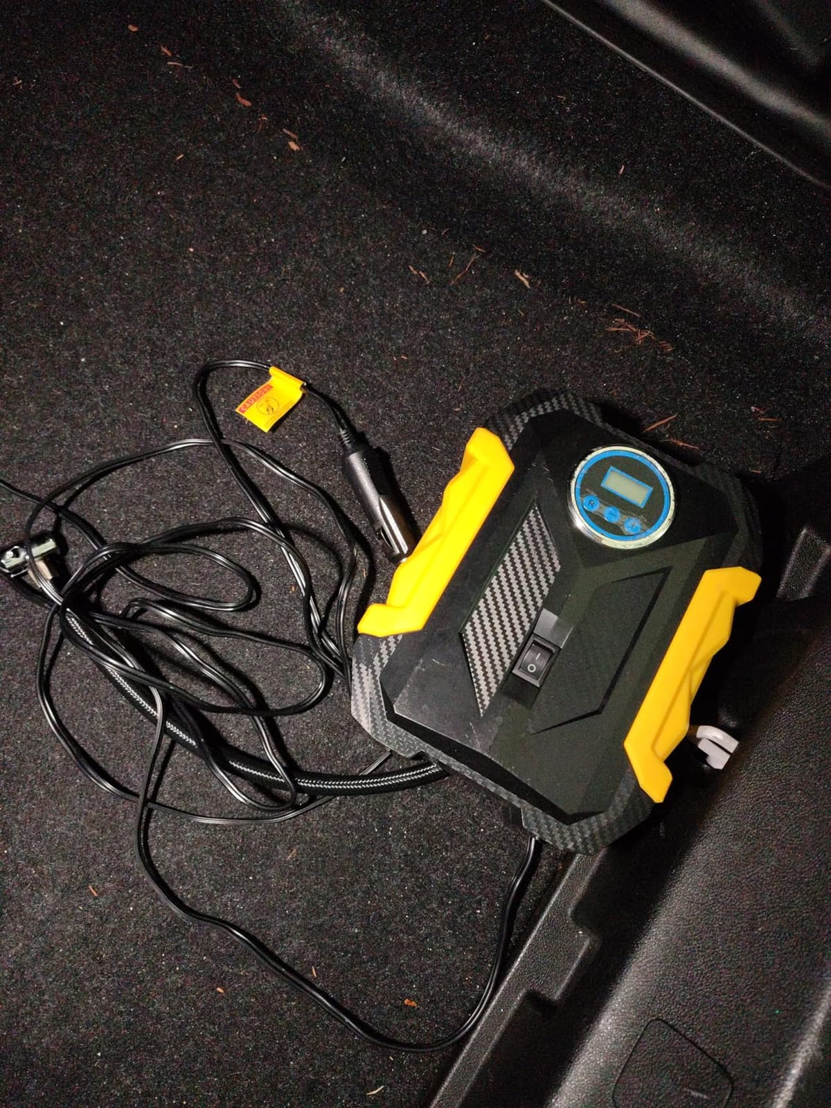 Digital Air Compressor for Car Auto Pump Portable Tire Inflator with LED Light DC 12V customer photo 1