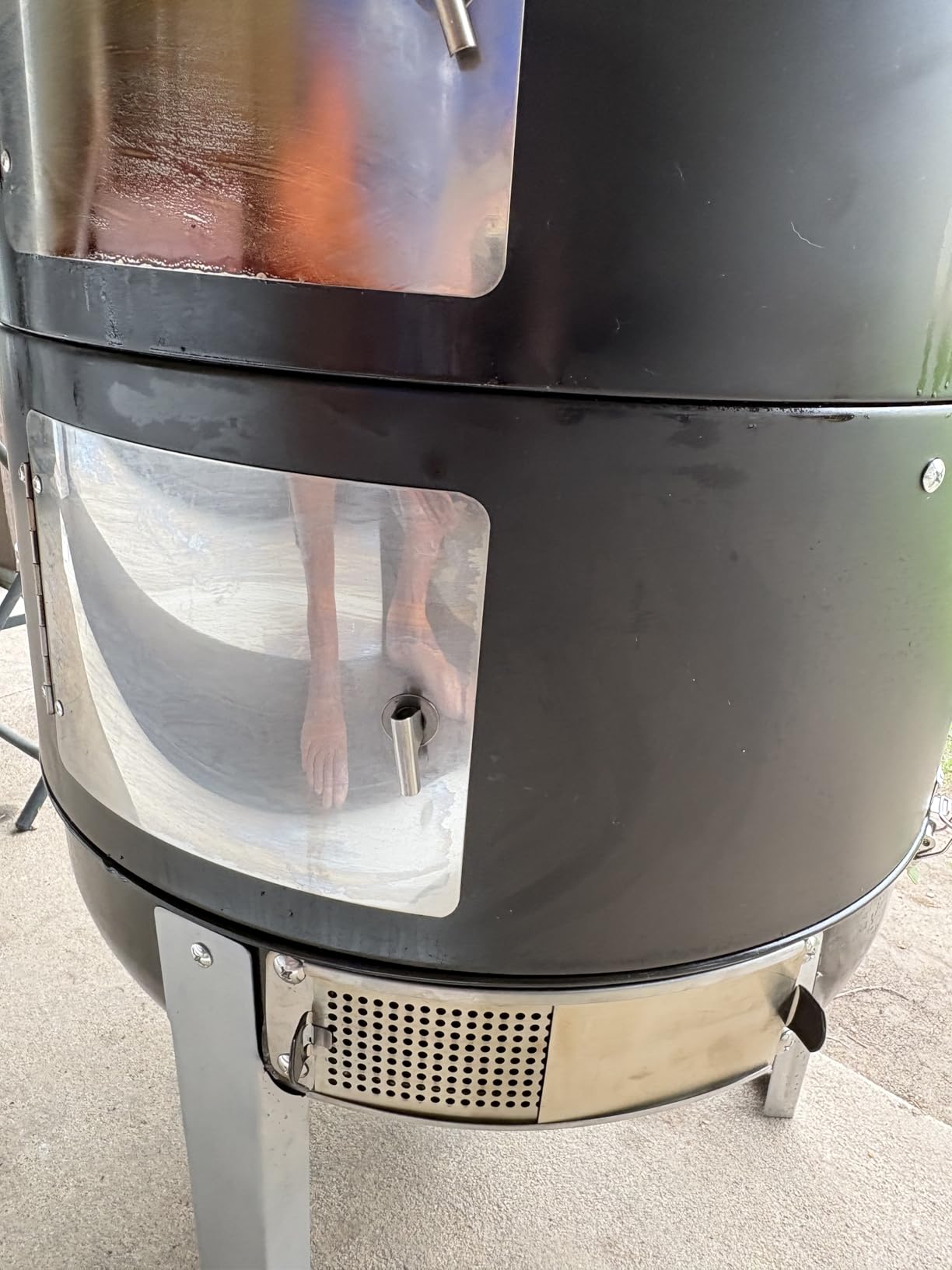 Realcook Charcoal BBQ Smoker Grill - 20 Inch Vertical Smoker customer photo 2