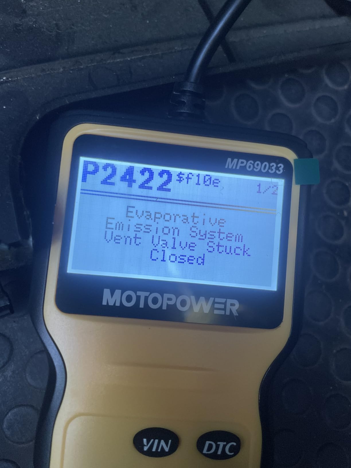 MOTOPOWER MP69033 Car OBD2 Scanner Code Reader Engine Fault Scanner CAN Diagnostic Scan Tool for All OBD II Protocol Cars Since 1996, Yellow customer photo 1