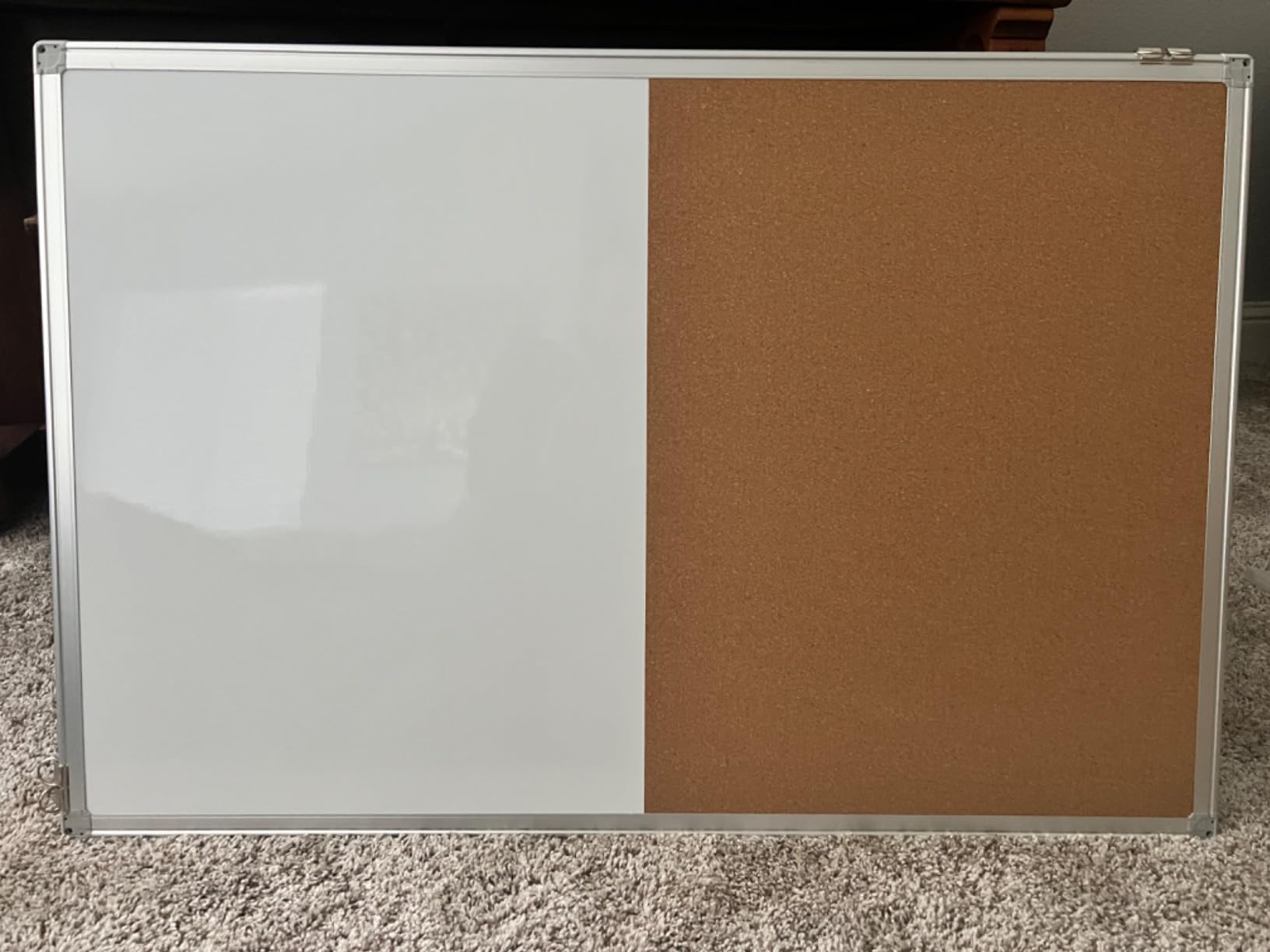 Magnetic White Board and Cork Board Combo 24
