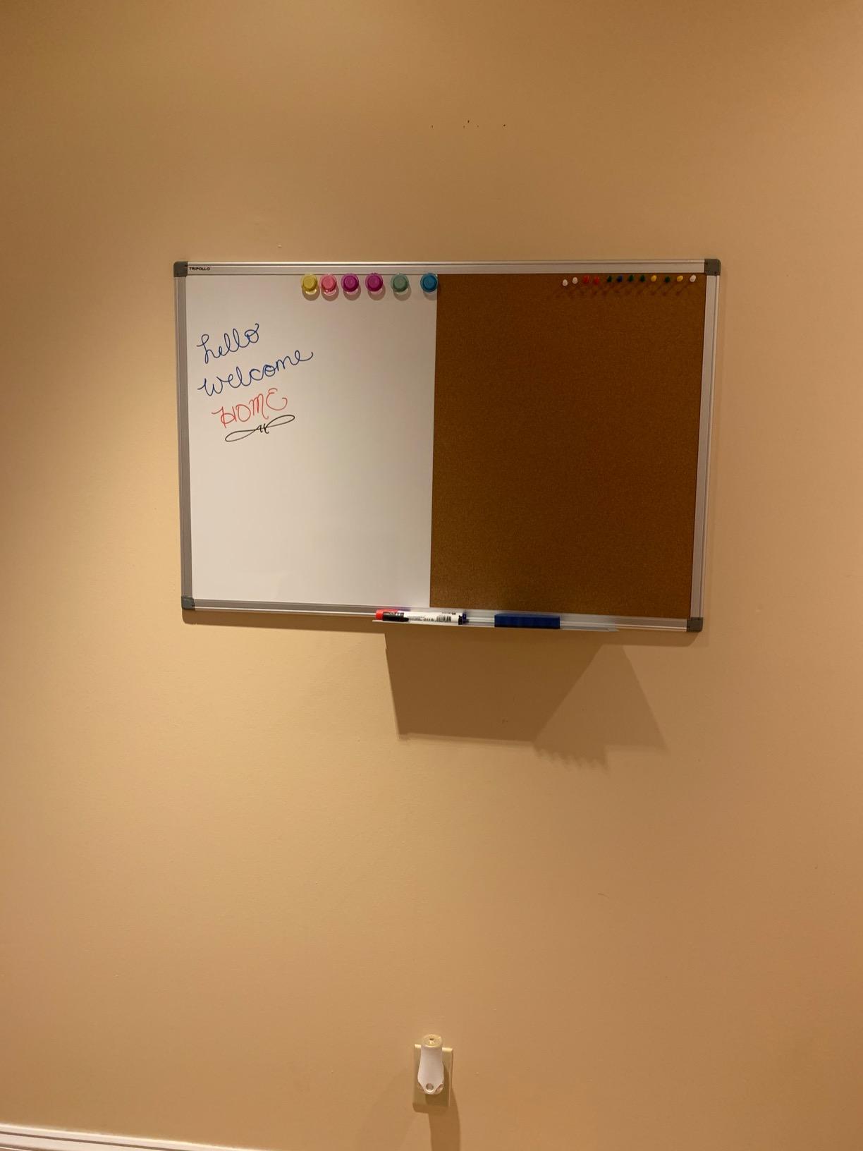 Magnetic White Board and Cork Board Combo 24