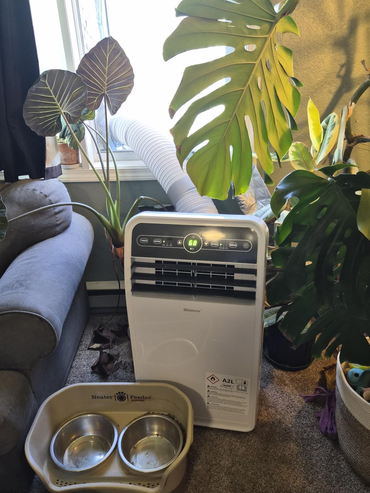 Shinco 12,000 BTU(7,500 BTU SACC) Portable Air Conditioner, Portable AC Unit with Built-in Cool, Dehumidifier&Fan Modes for Room up to 450 sq.ft, with Remote Control, 24 Hour Timer, Installation Kit customer photo 2