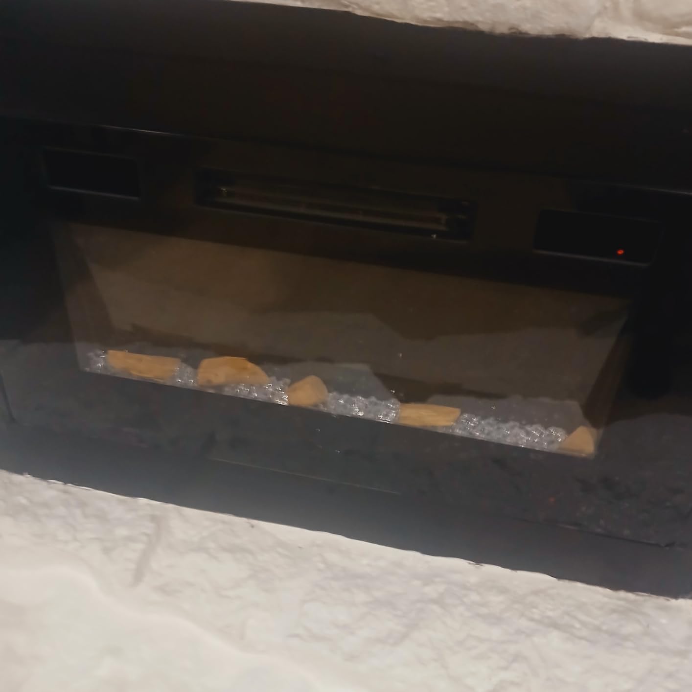Antarctic Star 36 Inch Electric Fireplace in-Wall Recessed and Wall Mounted, Fireplace Heater and Linear Fireplace with Multicolor Flame, Timer, 750/1500W Control by Touch Panel & Remote customer photo 1