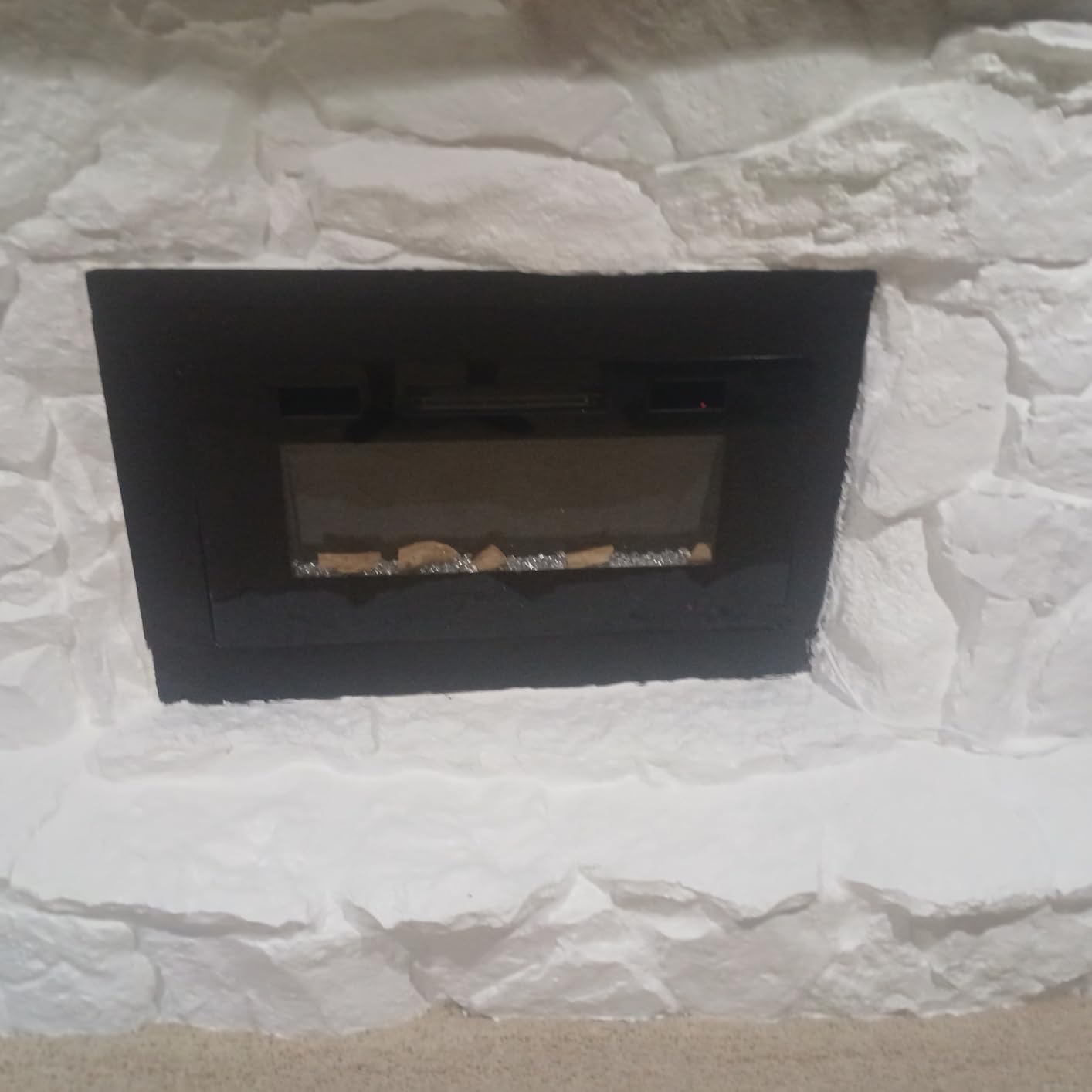 Antarctic Star 36 Inch Electric Fireplace in-Wall Recessed and Wall Mounted, Fireplace Heater and Linear Fireplace with Multicolor Flame, Timer, 750/1500W Control by Touch Panel & Remote customer photo 2