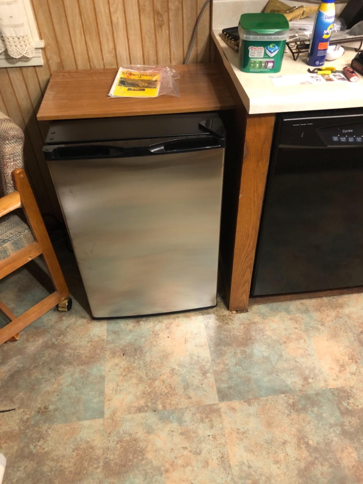 Kismile Small Freezer Upright, 3.0 Cu.ft Mini Freezer, Stainless Steel customer photo 1