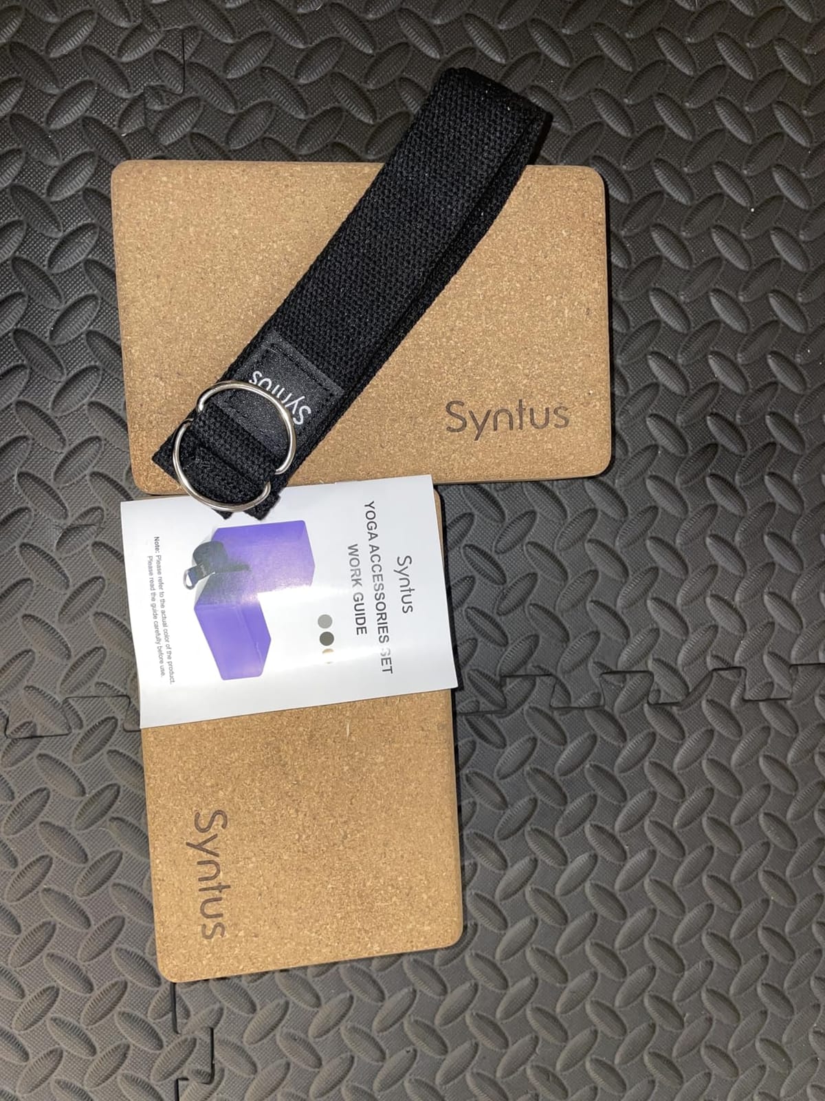 Syntus Yoga Block & Strap Set for Fitness, Pilates, Stretching and Toning customer photo 1