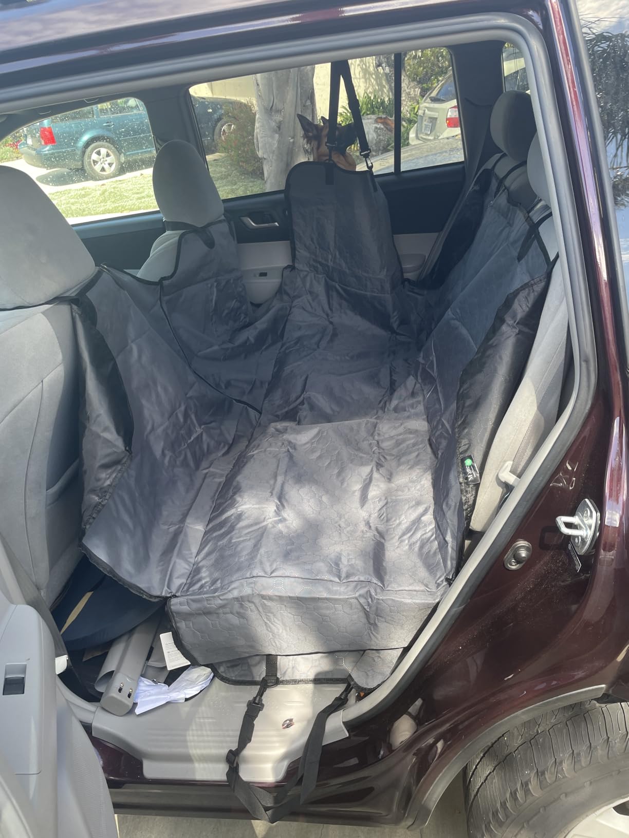 Mancro Dog Car Seat Cover for Back Seat, Waterproof Dog Hammock for Car customer photo 2