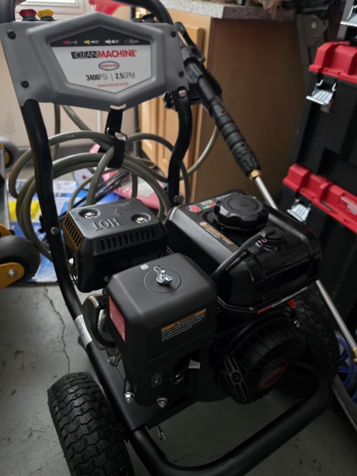 Simpson Clean Machine 3400 PSI Gas Pressure Washer, 2.5 GPM, CRX engine customer photo 2