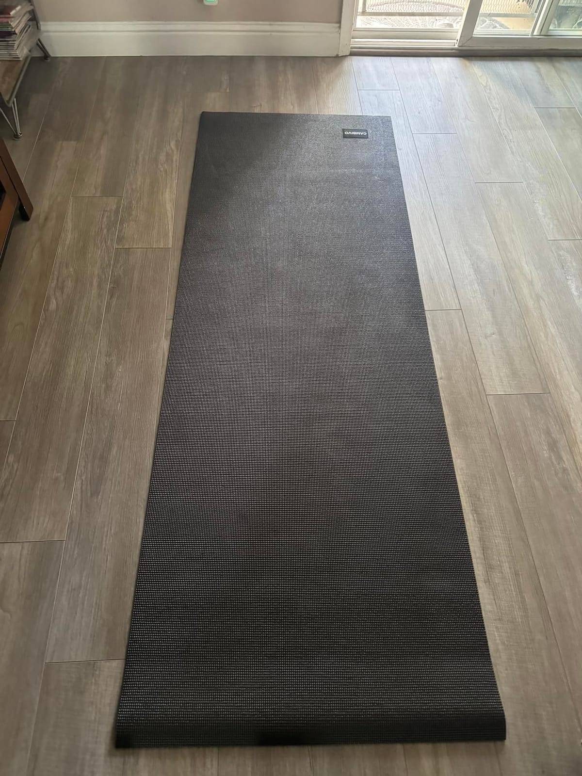 CAMBIVO Extra Long Wide Yoga Mat, Thick PVC Workout Mat customer photo 2