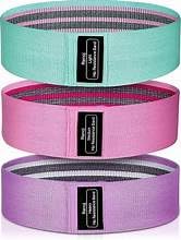 Renoj Resistance Bands for Working Out: 3-Set Professional Exercise Bands for Pilates, Yoga, Home Gym, Booty, Leg Training | Heavy/Medium/Light Fabric Loops for Women Men customer photo 2