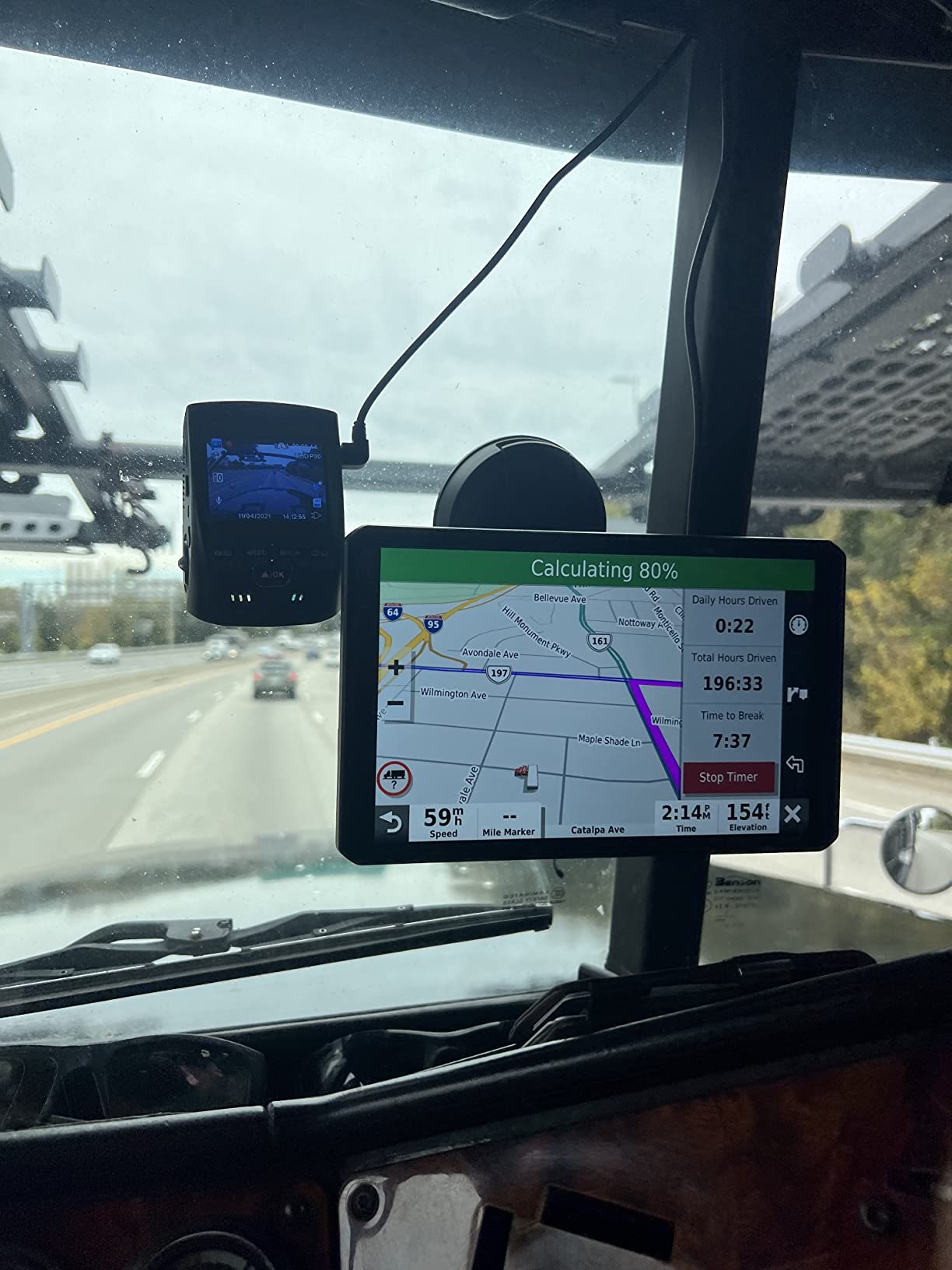 Garmin dezl OTR800, 8-inch GPS Truck Navigator, Easy-to-Read Touchscreen Display, Custom Truck Routing and Load-to-Dock Guidance customer photo 2