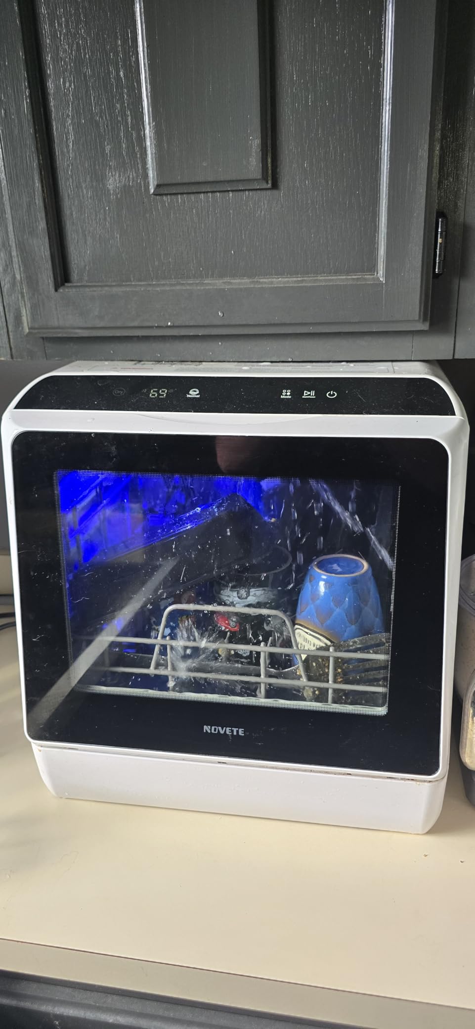 NOVETE Portable Countertop Dishwashers for Small Apartments customer photo 1