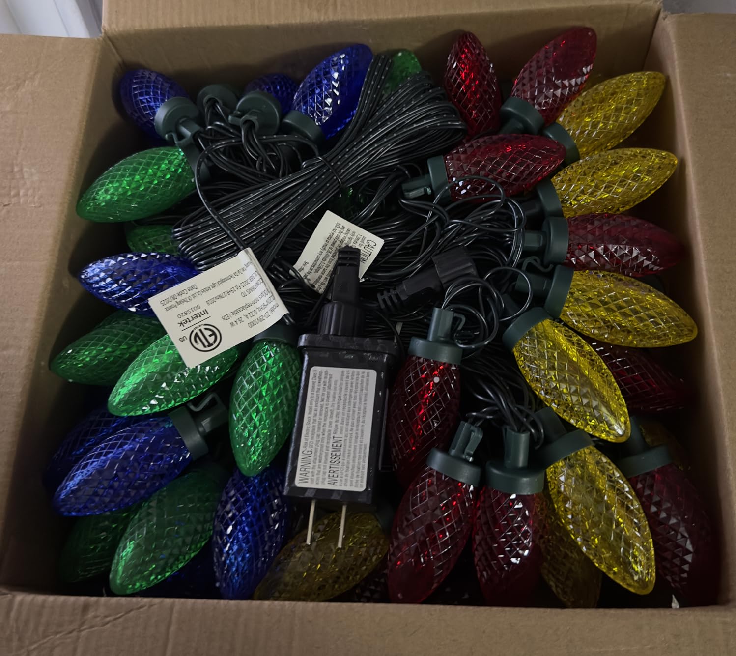 AWQ 100LED 81FT C9 Christmas String Lights Plug in Fairy Twinkle Multicolor customer photo 1