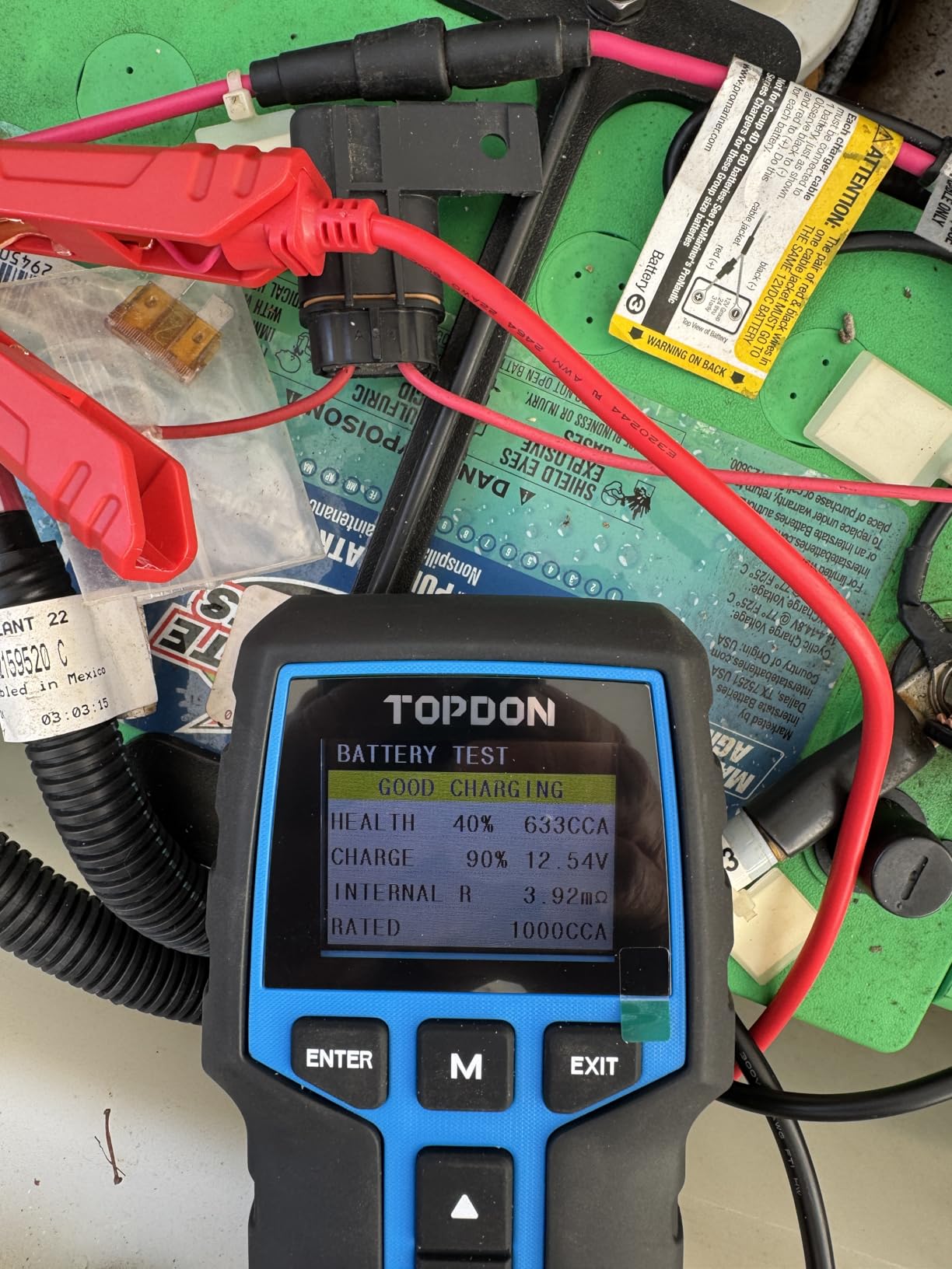 TOPDON BT200 Car Battery Tester, 12V/24V, 100-2000 CCA Load Tester customer photo 2
