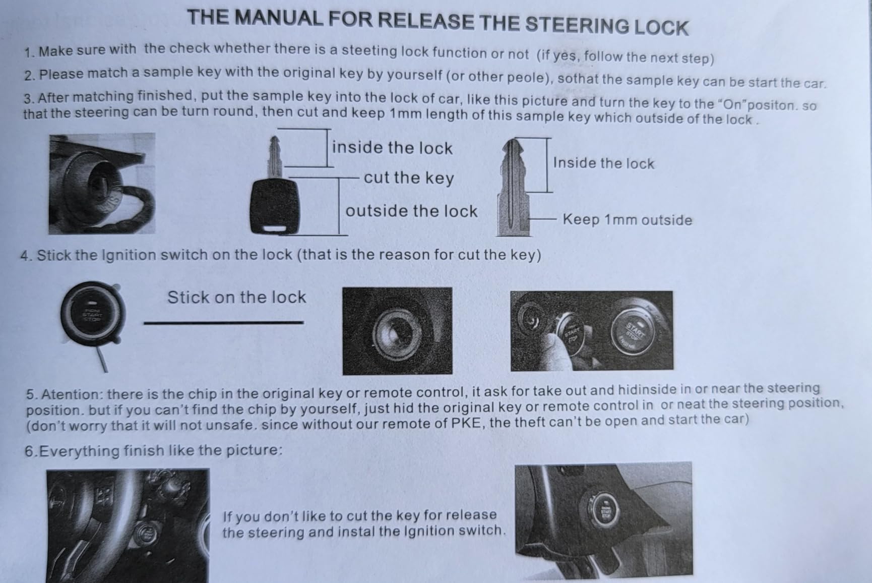 Car Alarm System with Remote Start & Push to Start Button customer photo 1