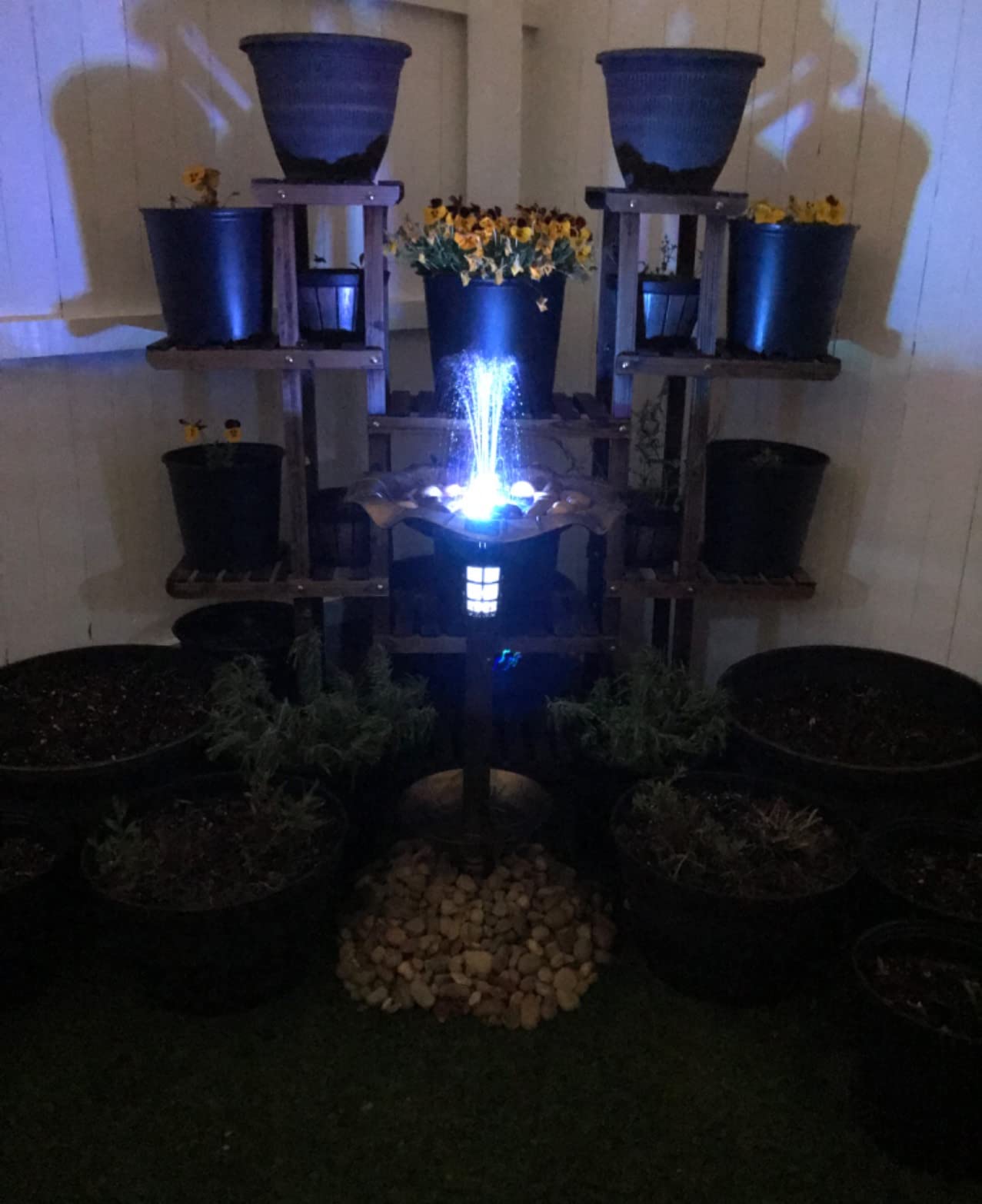 Best Choice Products Bird Bath W/Solar Light & Planter - Green customer photo 2