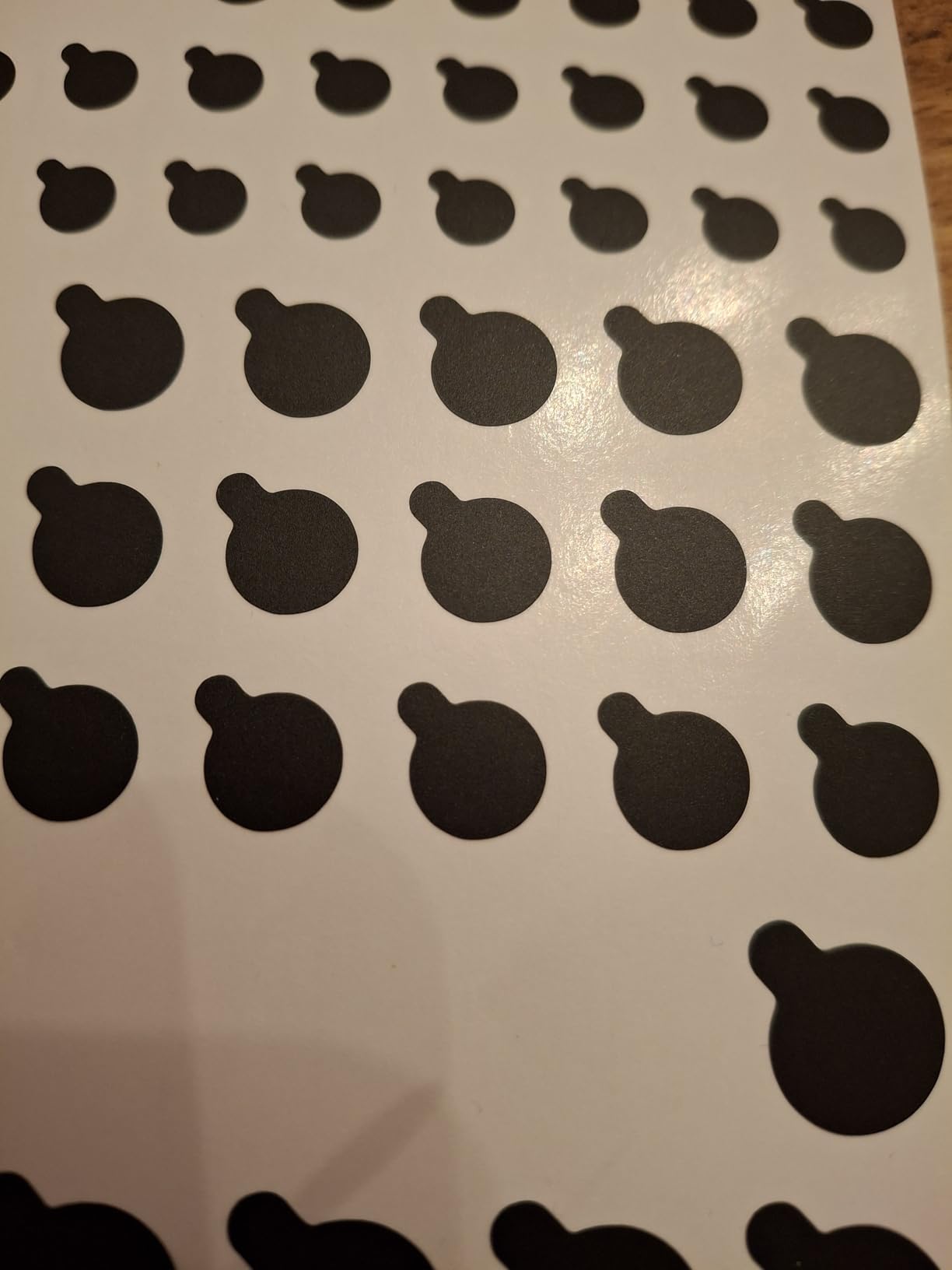 Blocked Original Vinyl Webcam Cover Stickers | Restickable & Stackable Privacy Covers | for All Camera-endable Devices | 3-Sizes | 57 Black Tabbed (Muted Matte) customer photo 2
