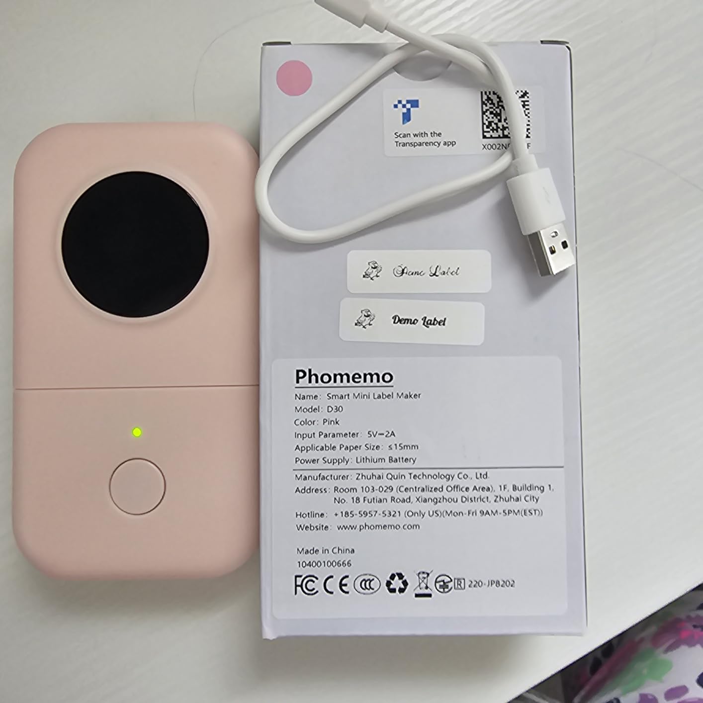 Phomemo Label Maker, D30 Bluetooth Mini Label Maker Machine with Tape customer photo 1