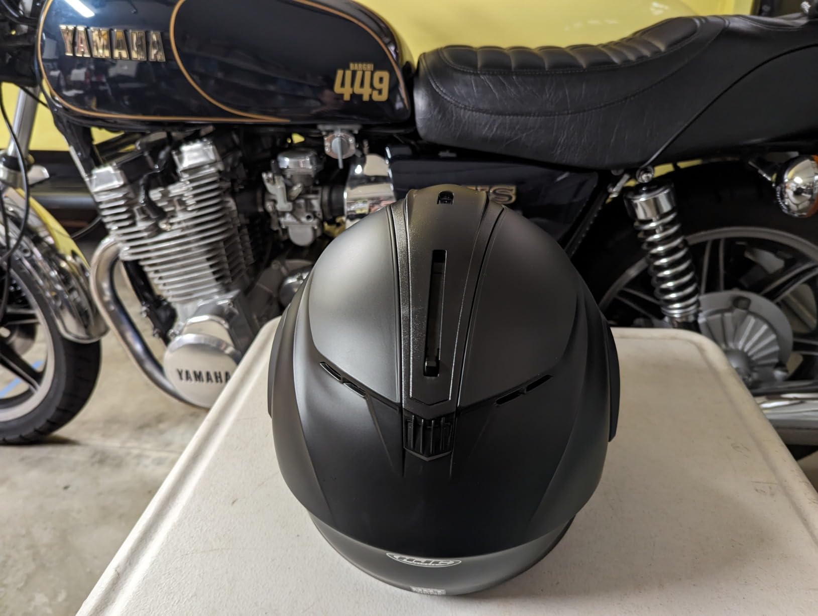 HJC C91 Solid Modular Motorcycle Helmet with HJ-17 Pinlock Shield, DOT Approved (Semi Flat Black, Medium) customer photo 2