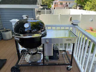Weber® Summit® Kamado S6 Charcoal Grilling Center with Gas Ignition, Black customer photo 1