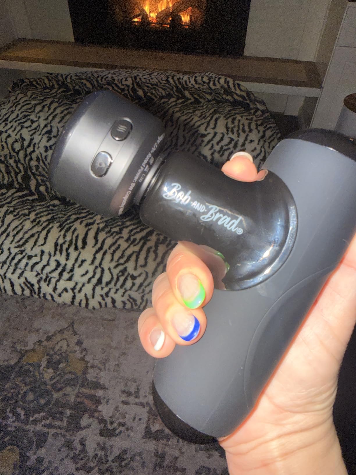 BOB AND BRAD Q2 Mini Massage Gun, Pocket-Sized Deep Tissue Massager Gun, Portable Percussion Muscle Massager Gun, Ultra Small & Quiet Muscle Massage Gun for Muscle Recovery with Carry Case customer photo 2