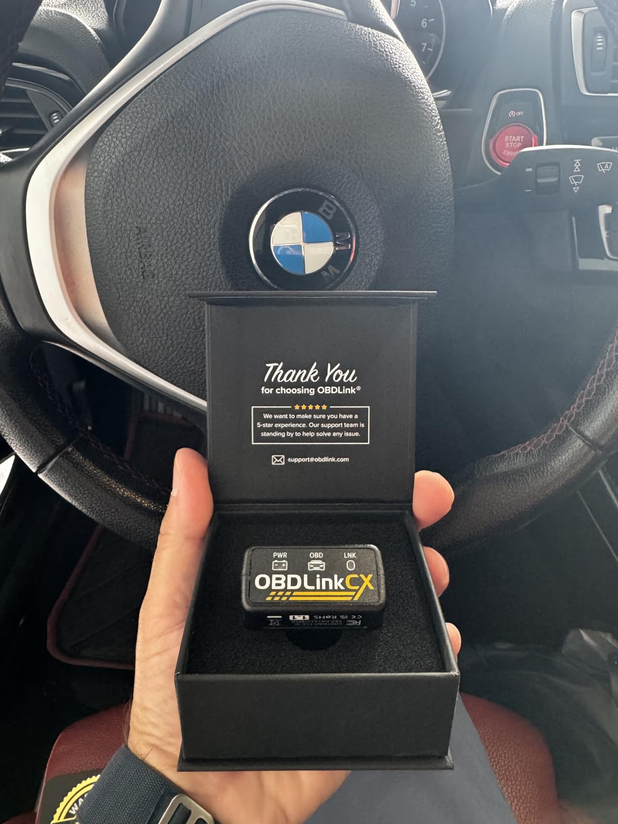 OBDLink CX Bimmercode Bluetooth 5.1 OBD2 Adapter for BMW/Mini, Works with iPhone/iOS & Android, Car Coding, OBD II Diagnostic Scanner customer photo 1