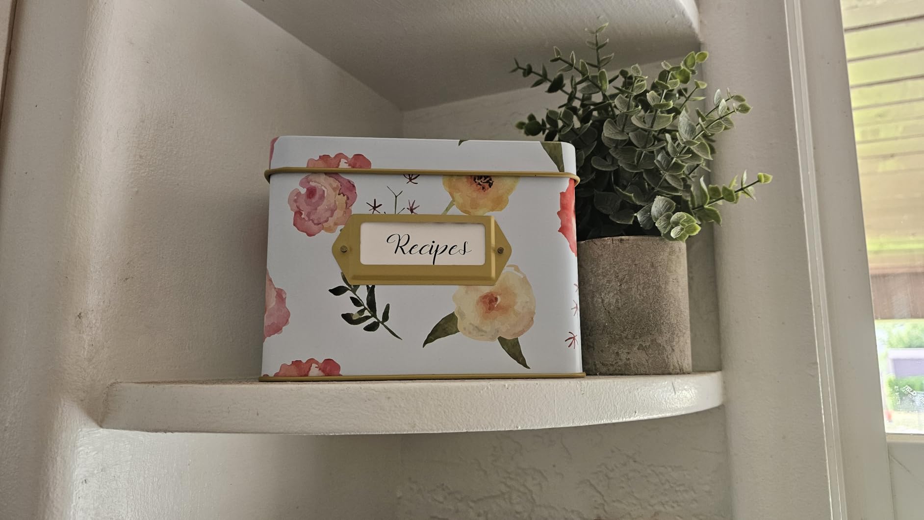Heart & Berry Lemon Recipe Box with 50 4x6 Recipe Cards and 12 Dividers - Recipe Tin for 4x6 Inches Cards customer photo 1