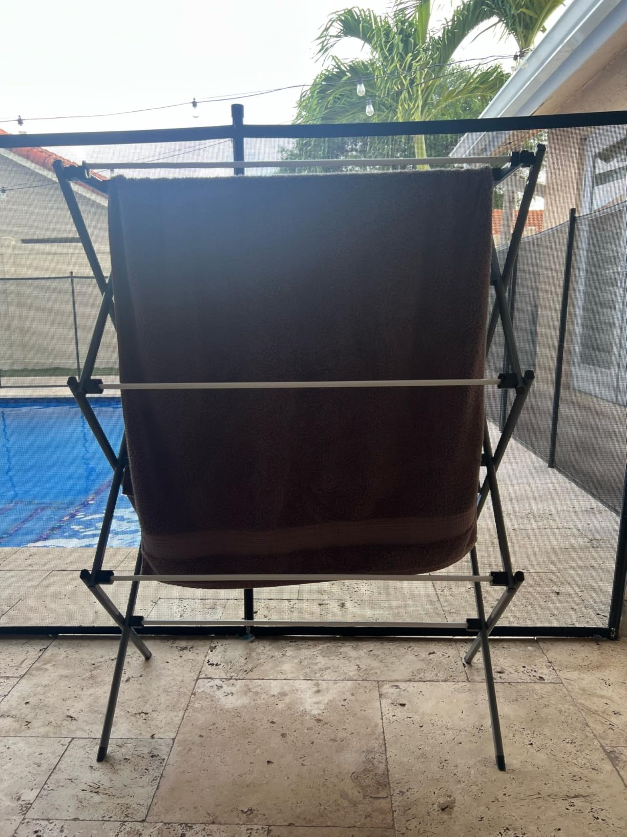 Honey-Can-Do 6-Tier Collapsible Steel Clothes Drying Rack, 24 ft, White customer photo 2