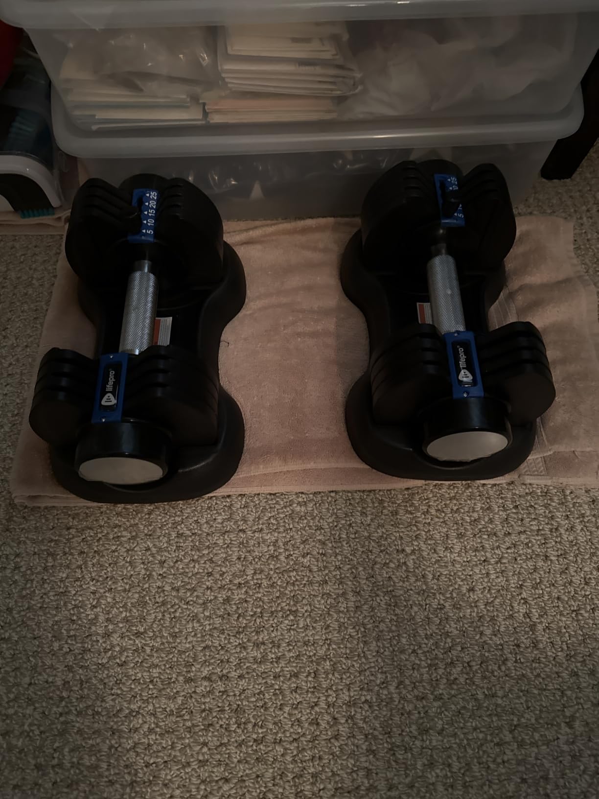 Lifepro Adjustable Dumbbells & Weights for Home Gym, Quick-Adjust customer photo 2