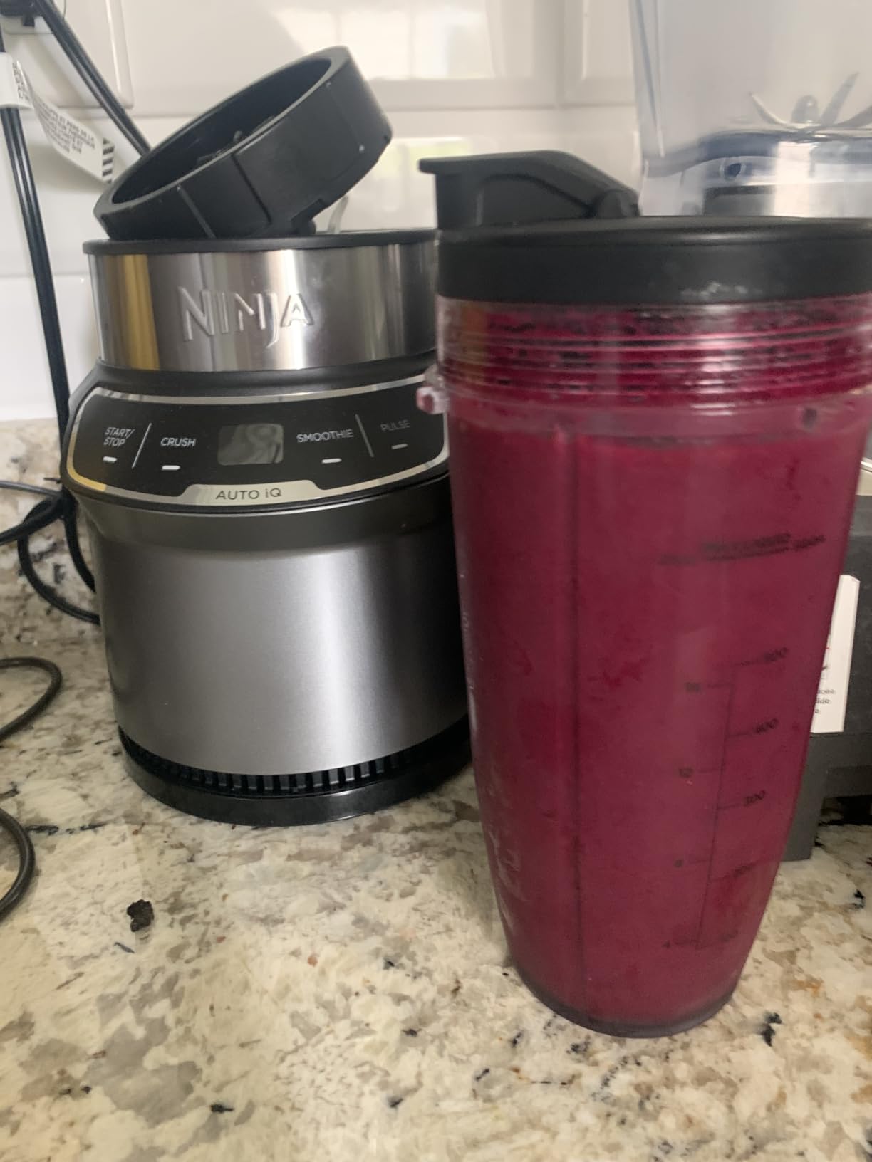 Ninja Nutri-Blender Pro with Auto iQ, 1100PW, (2) 24oz Cups, BN401 customer photo 2