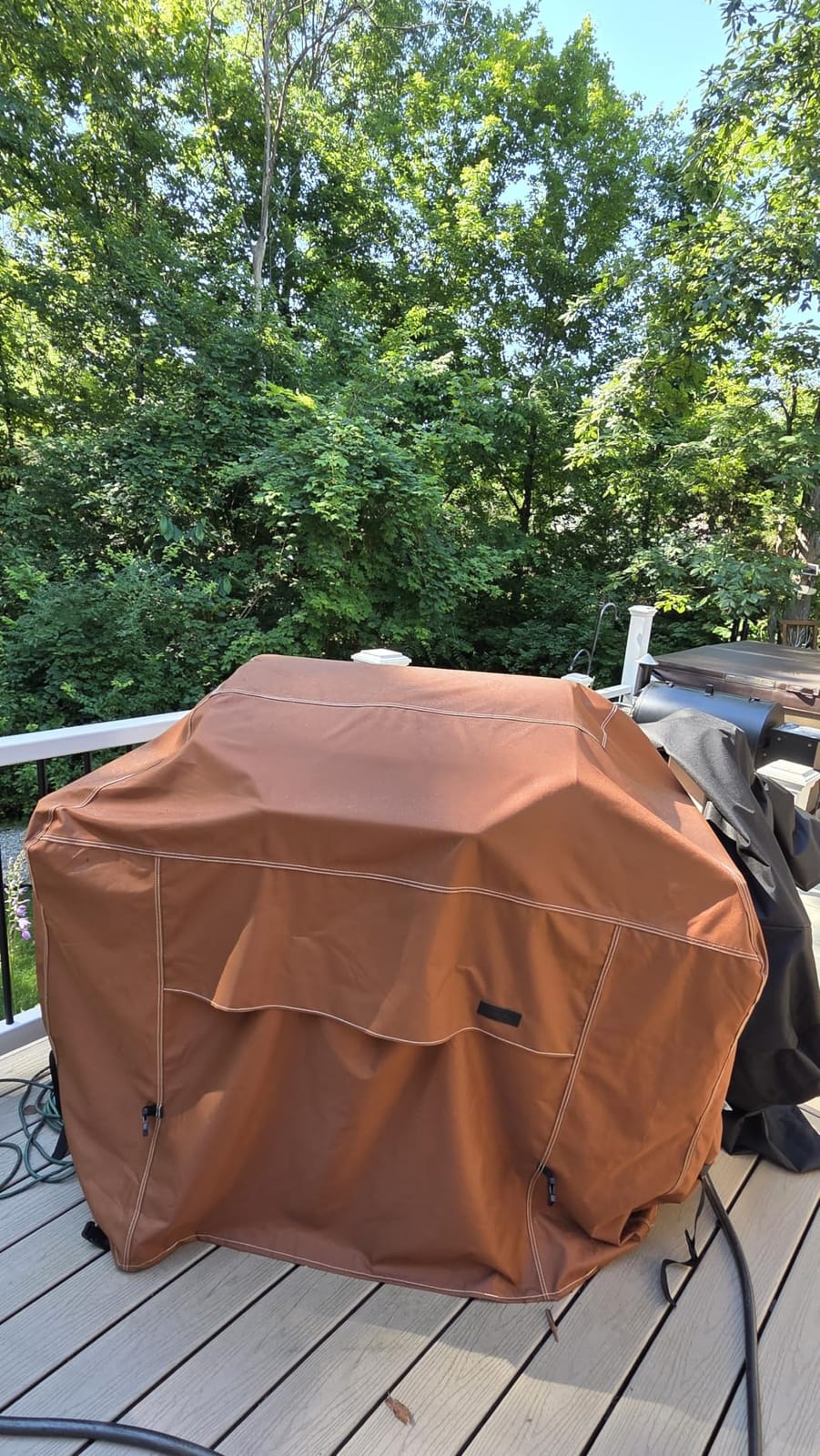 NettyPro Grill Cover for Outdoor Grill 56 Inch Waterproof Heavy Duty, Brown customer photo 1