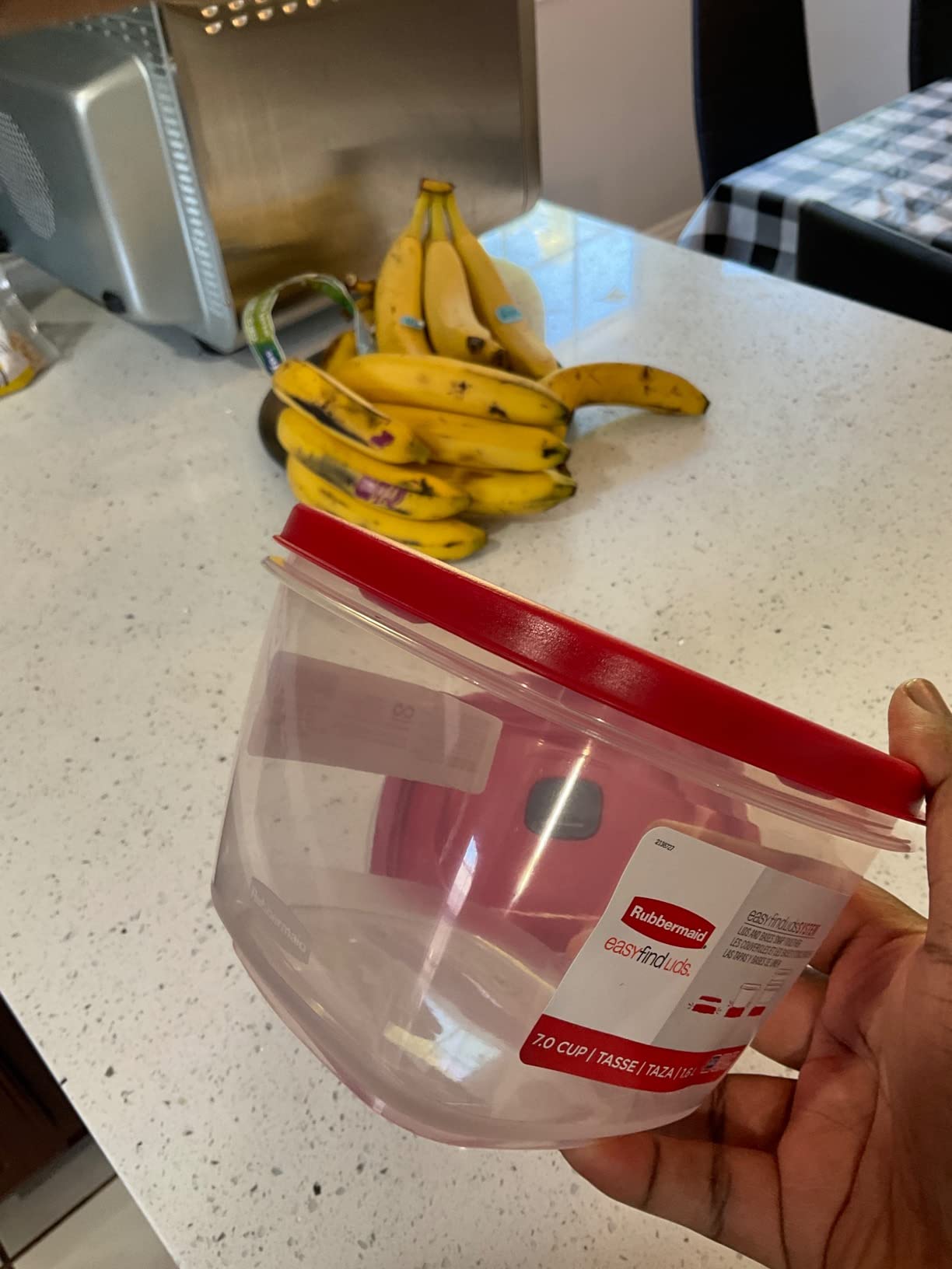 Rubbermaid EasyFindLids Meal Prep Containers 5.1 Cup Red customer photo 1