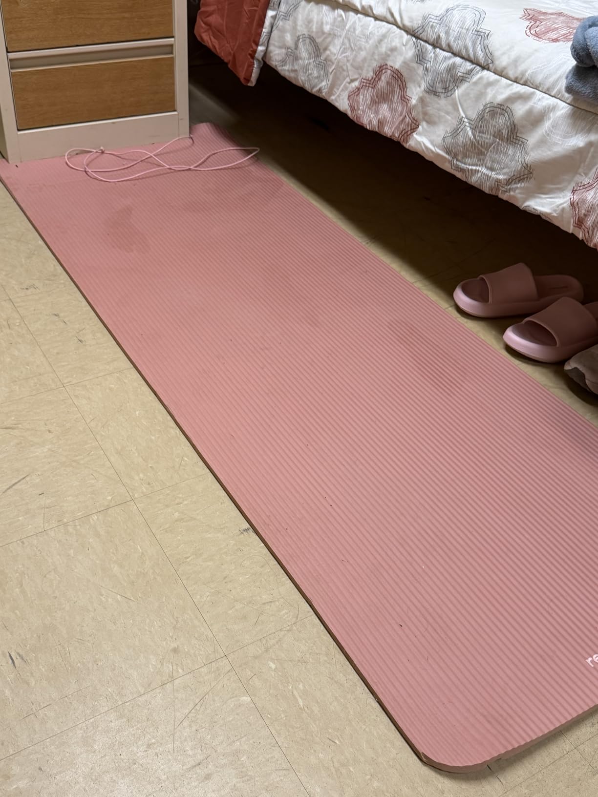Retrospec Solana Yoga Mat Thick 1/2in Non-Slip Workout Mat with Nylon Strap - 72x24in Exercise Mat for Pilates, Stretching & Fitness - BPA Free, Easy Clean customer photo 2