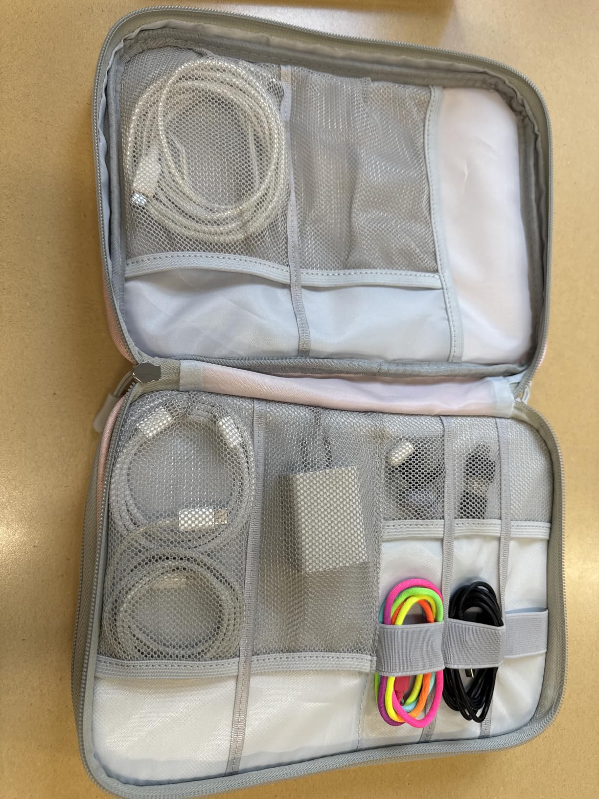FYY Electronic Organizer, Travel Tech Pouch Bag, Cable Organizer Black customer photo 1