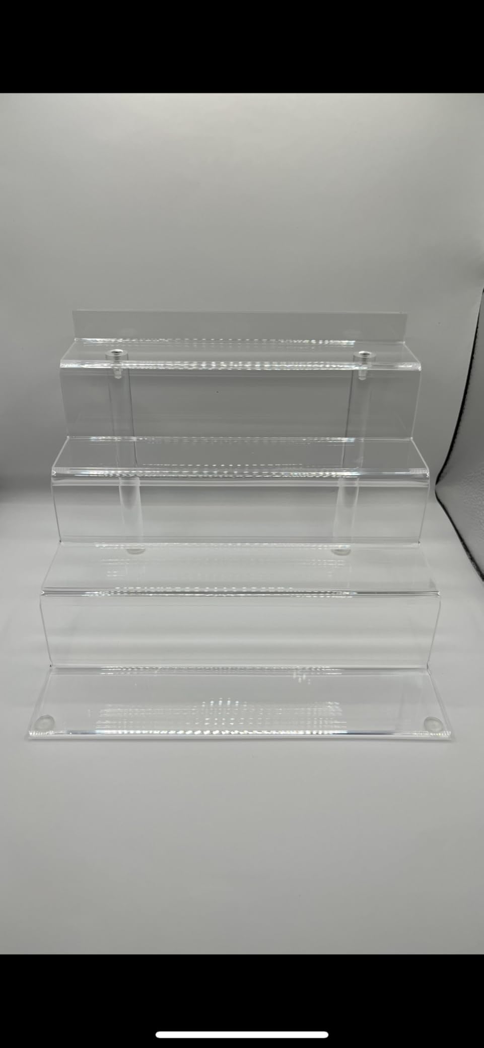bigantss 9 Inch Acrylic Shelf for Perfume Organizer, 4 Tier Funko POP Shelves, Cologne Organizer Tiered Riser Display Stand, Acrylic Display for Decoration customer photo 1