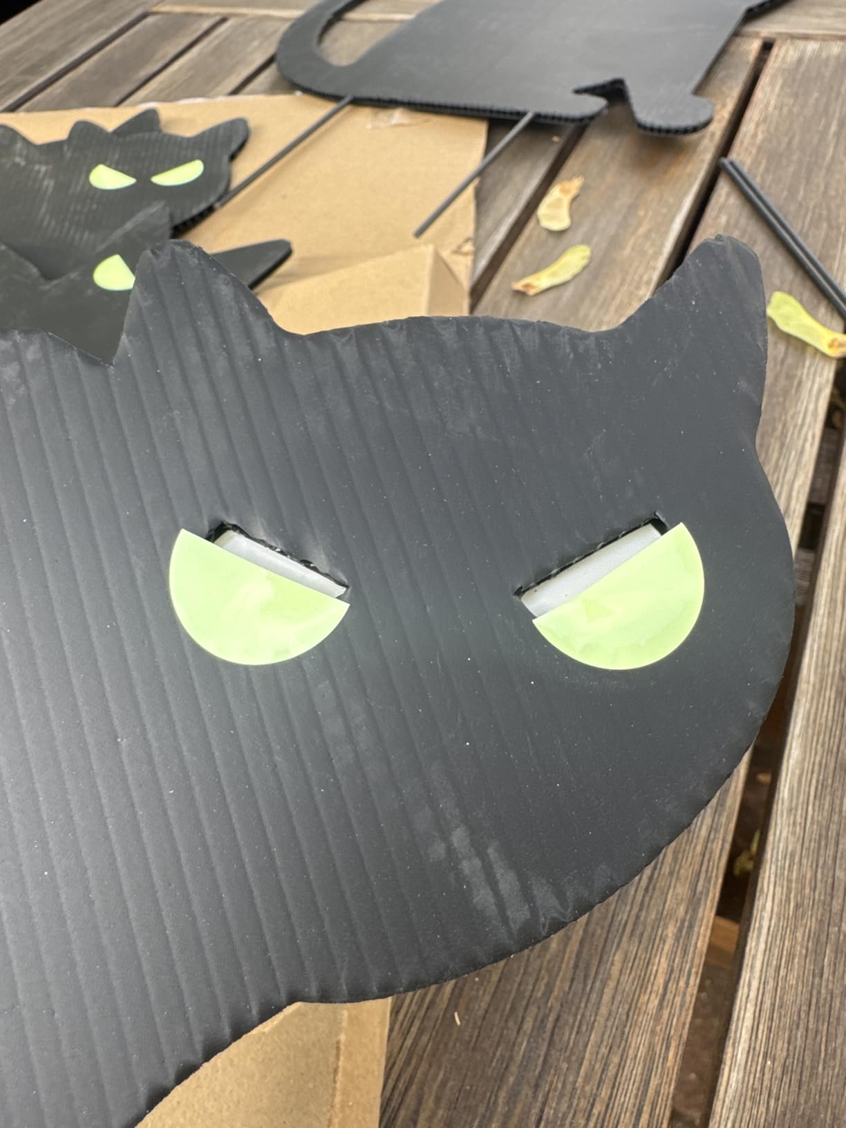 Anditoy 6 Pack Halloween Black Cat Yard Signs with Stakes Scary Silhouette Halloween Decorations for Outdoor Yard Lawn Garden Halloween Decor customer photo 2