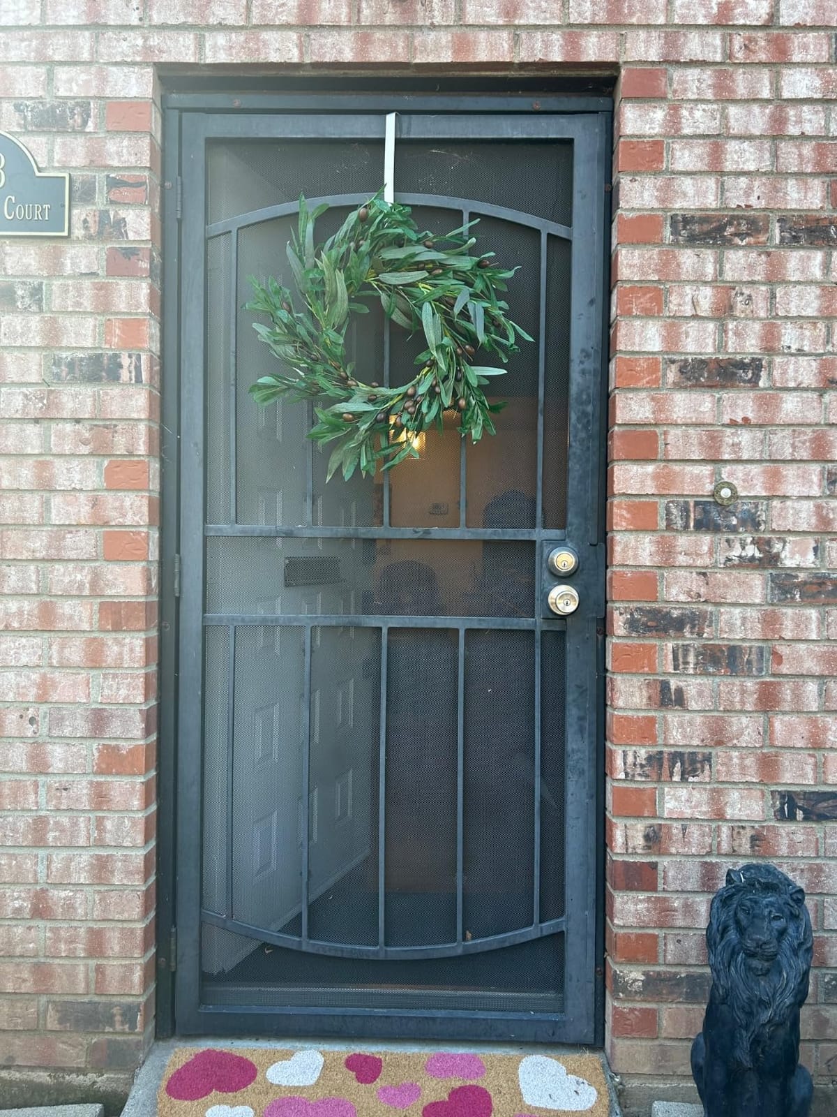 AMF0RESJ Artificial Fall Wreath for Front Door Autumn Wreath for Home Decor customer photo 1